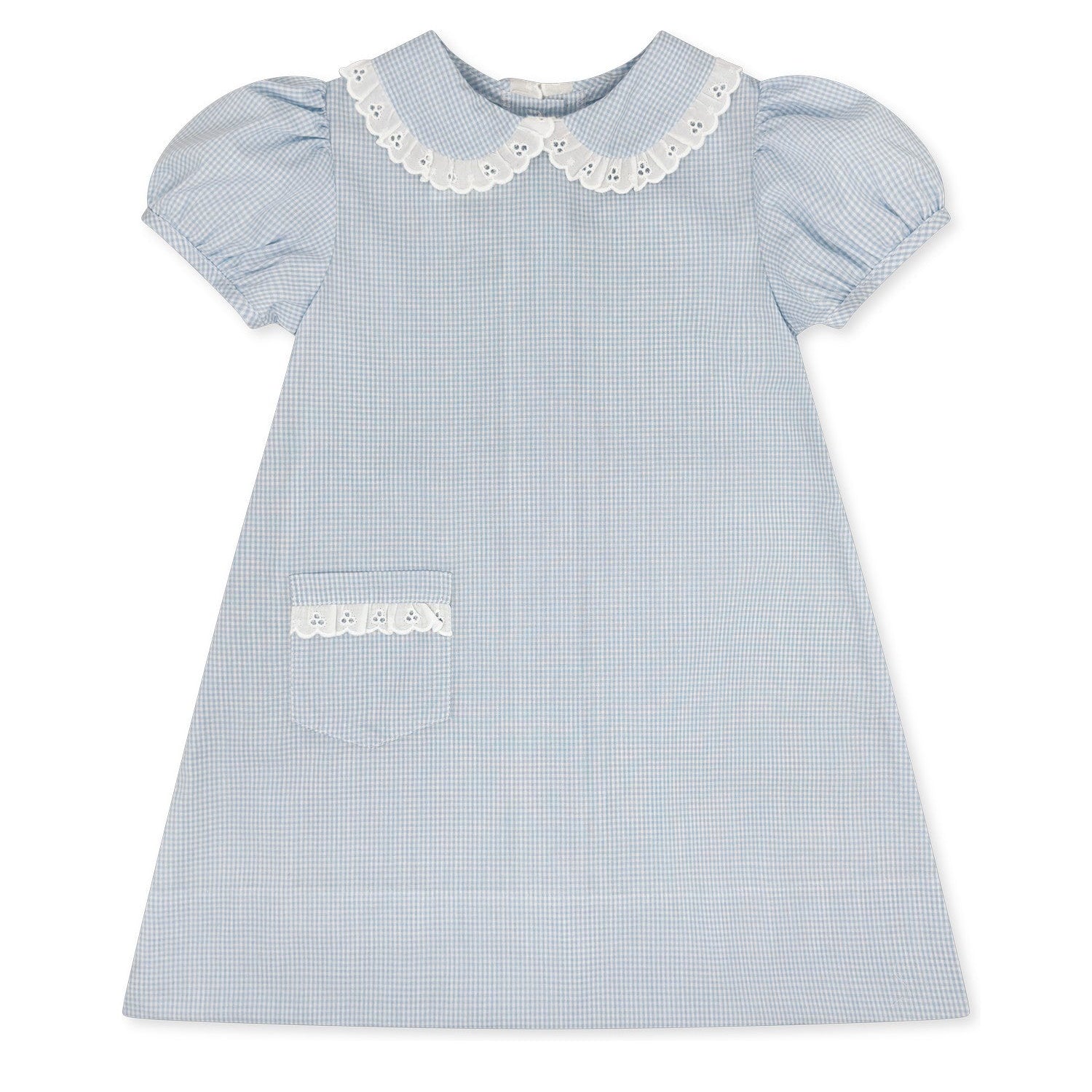 Lullaby Set Pocket Dress Baker Blue Minigingham 5301