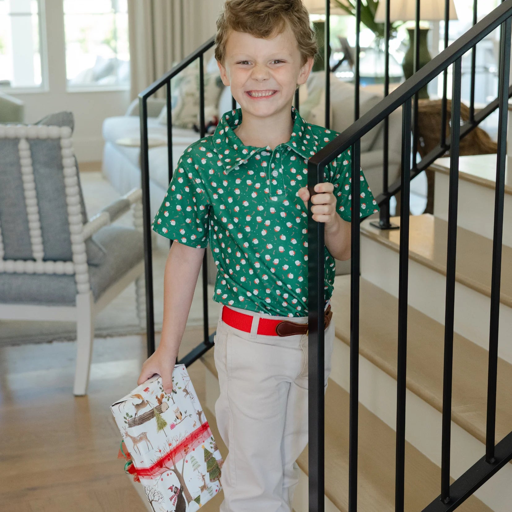 J. Bailey S/S Performance Polo Santa 1028-Henry
