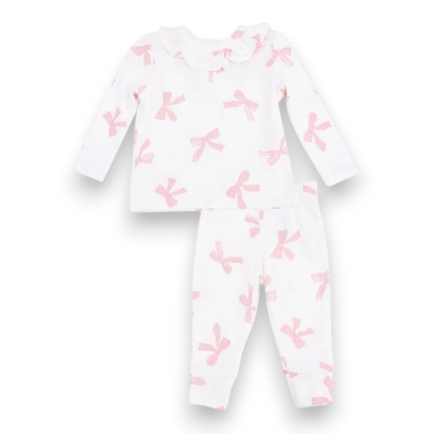 Angel Dear Pretty Bows Long Sleeve Ruffle Top and Pant 1382S-F26-PBO 5308