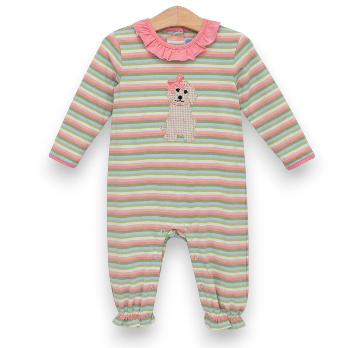 Trotter Street Kids Puppy Ruffle Romper TSK-02867 5307