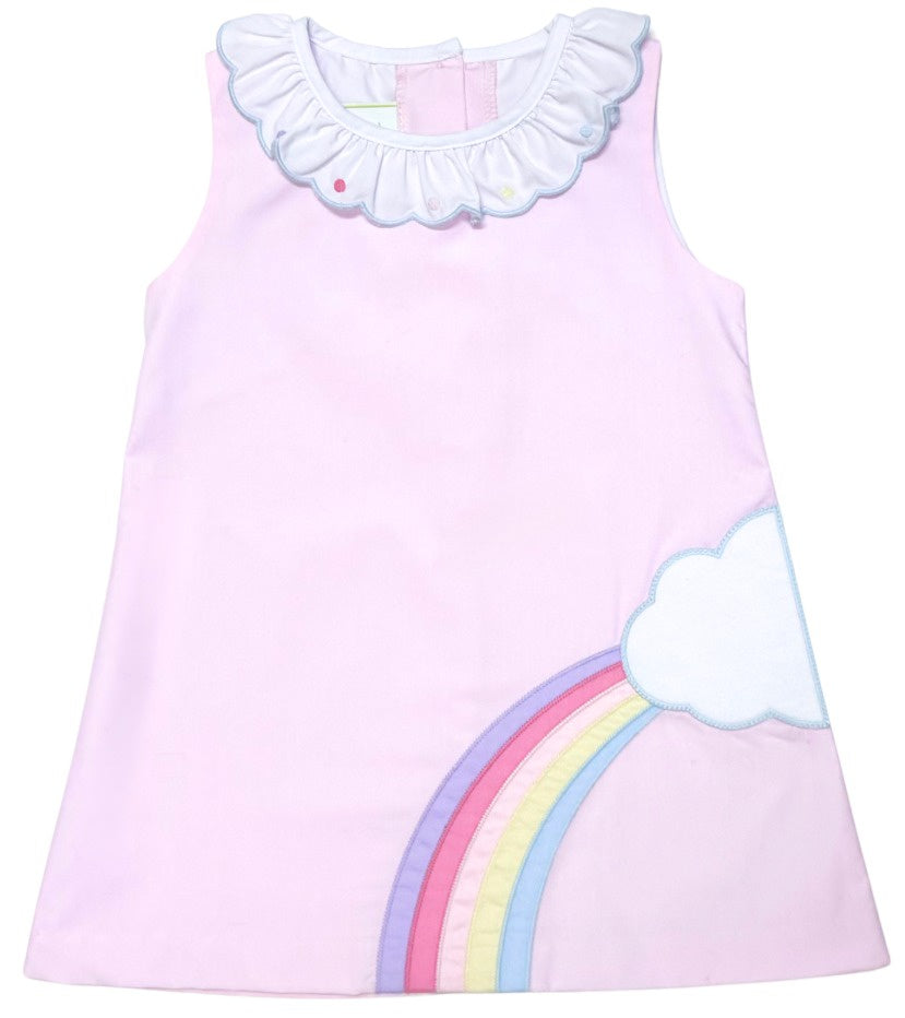 Zuccini Rainbow Amelie Dress Lt Pink Broadcloth 5302