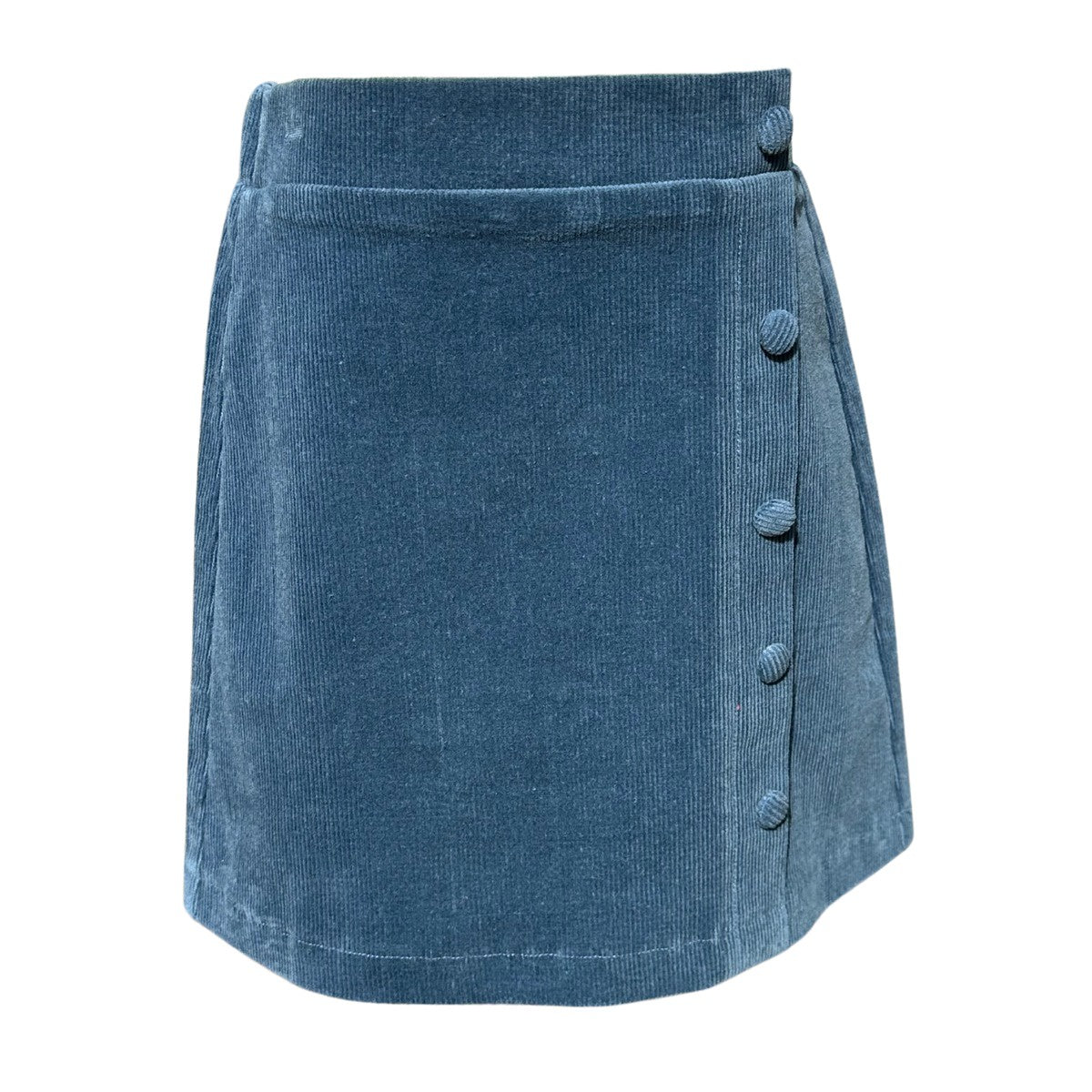 Pleat Reese Skirt Dark Cerulean Cord 5207