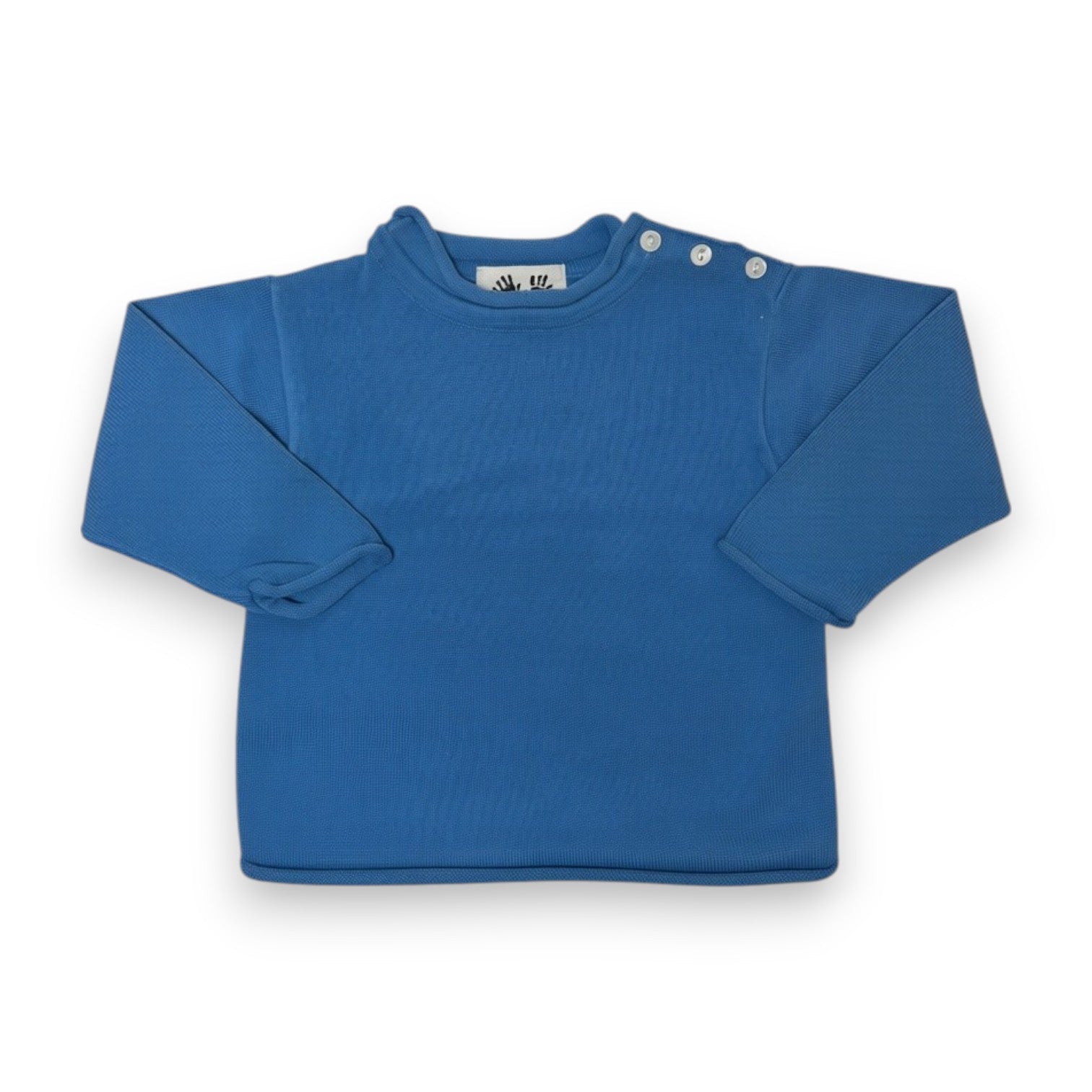 Fingerprint French Blue Roll Neck Sweater 6000 5308