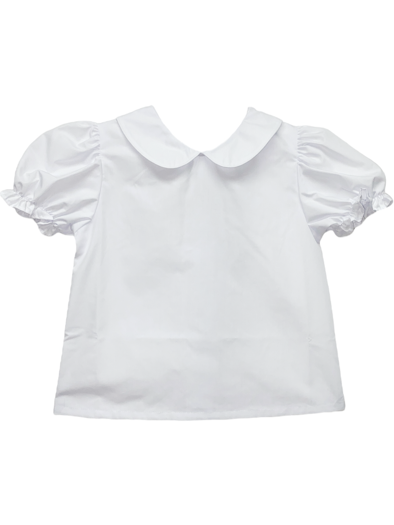 Name Dropper Pl Basic Ally Girl Peter Pan Blouse w/White Piping Woven SS 5201 ZBS19-PPIGBASS_WWPH