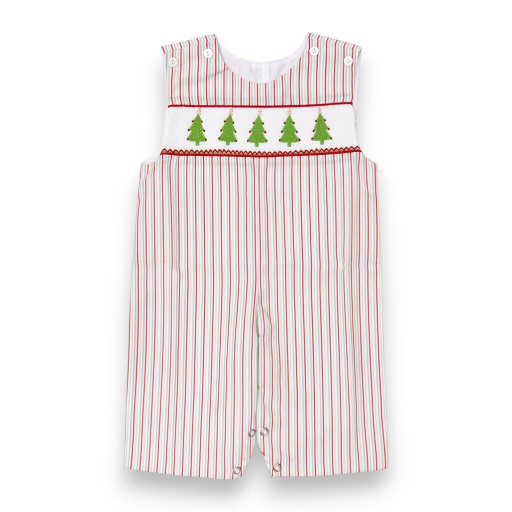 Lulu Bebe Christmas Tree Smocked Longall Peter-17 5309