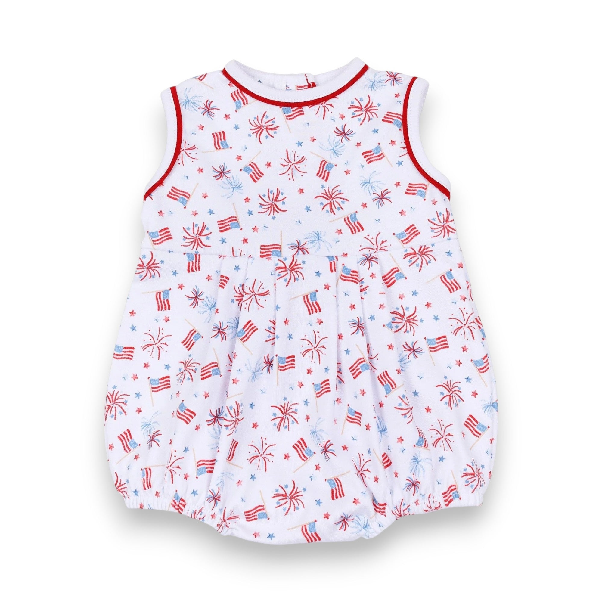 Magnolia Baby A Sparkly Fourth Print Sleeveless Bubble Red 2313-292P-RWB 5304