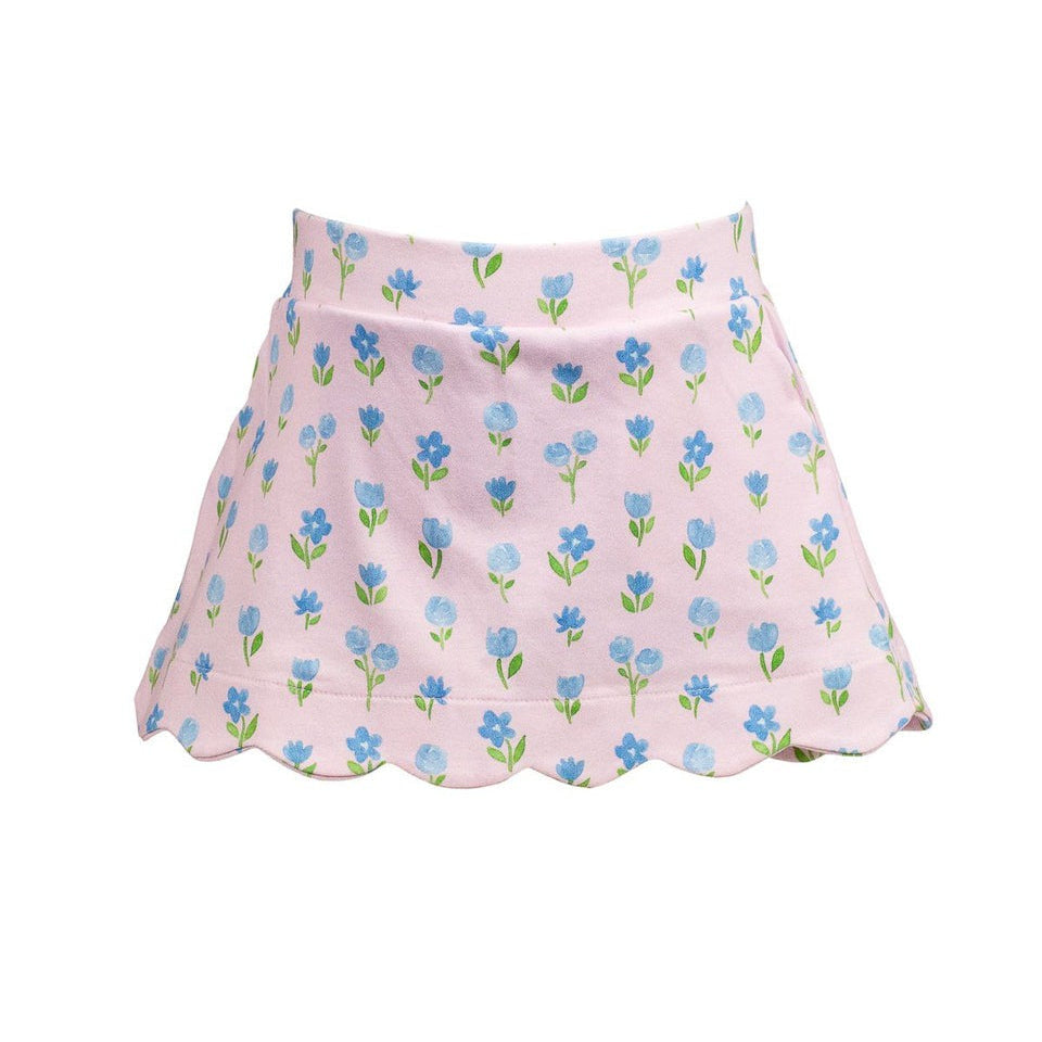 Proper Peony Gardenia Scallop Skort 5301