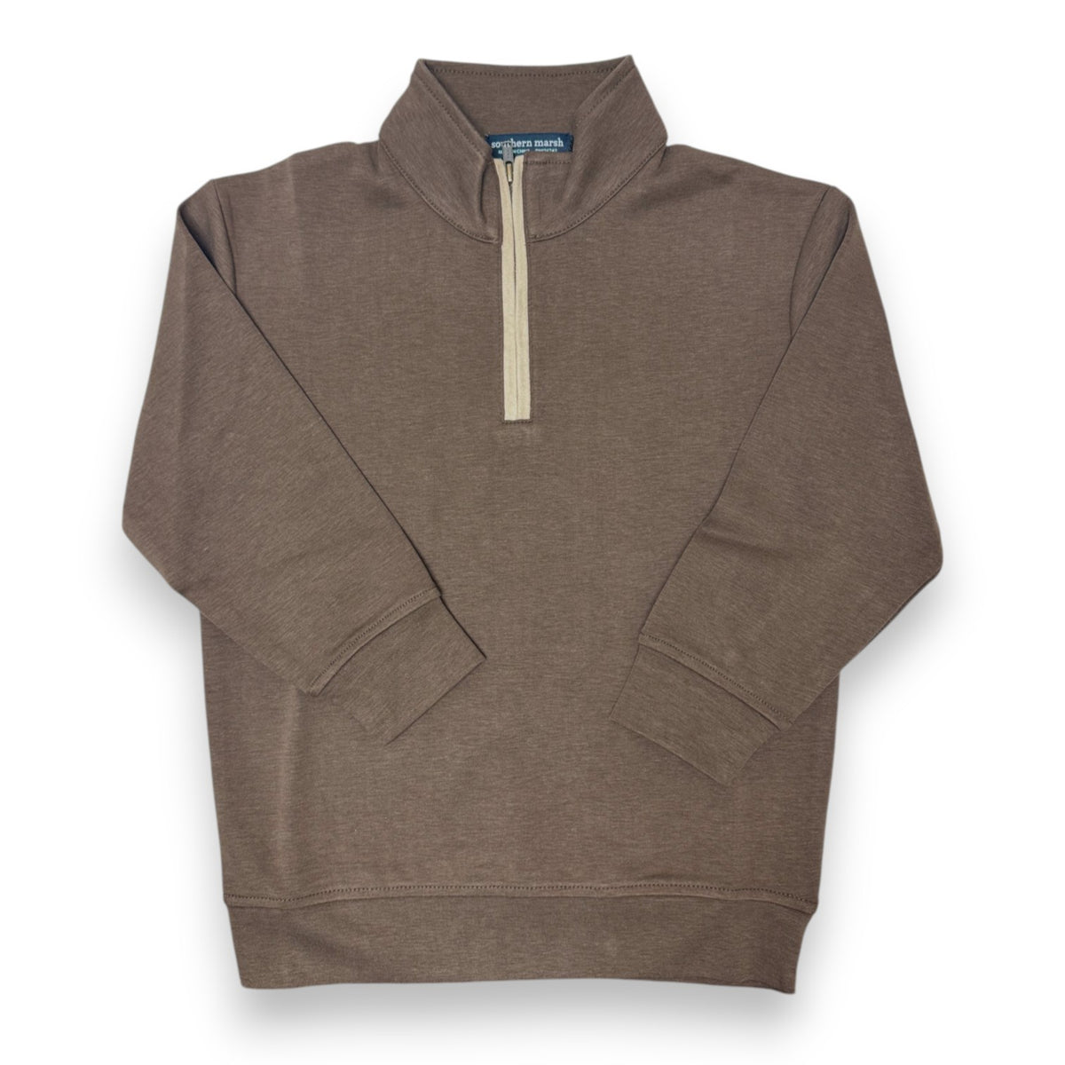 Southern Marsh Youth Marsh LUX Augusta Quarterzip Stone Brown  YOMLX 5309