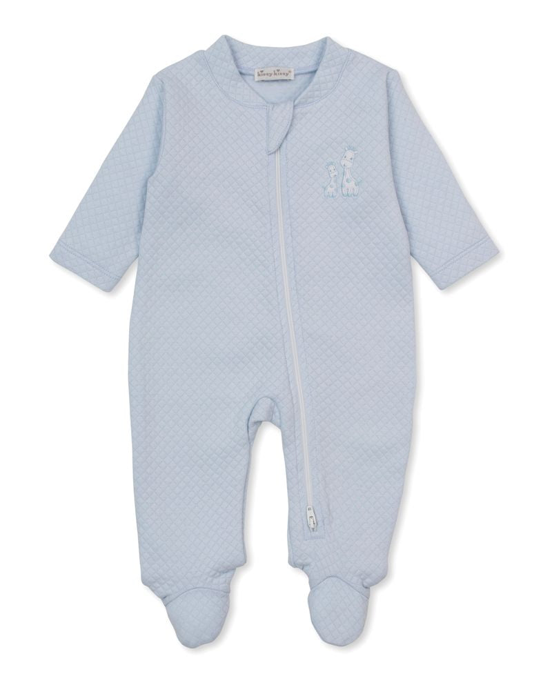 Kissy Kissy Giraffe Laughs Jacquard Footie W/Zip 5306