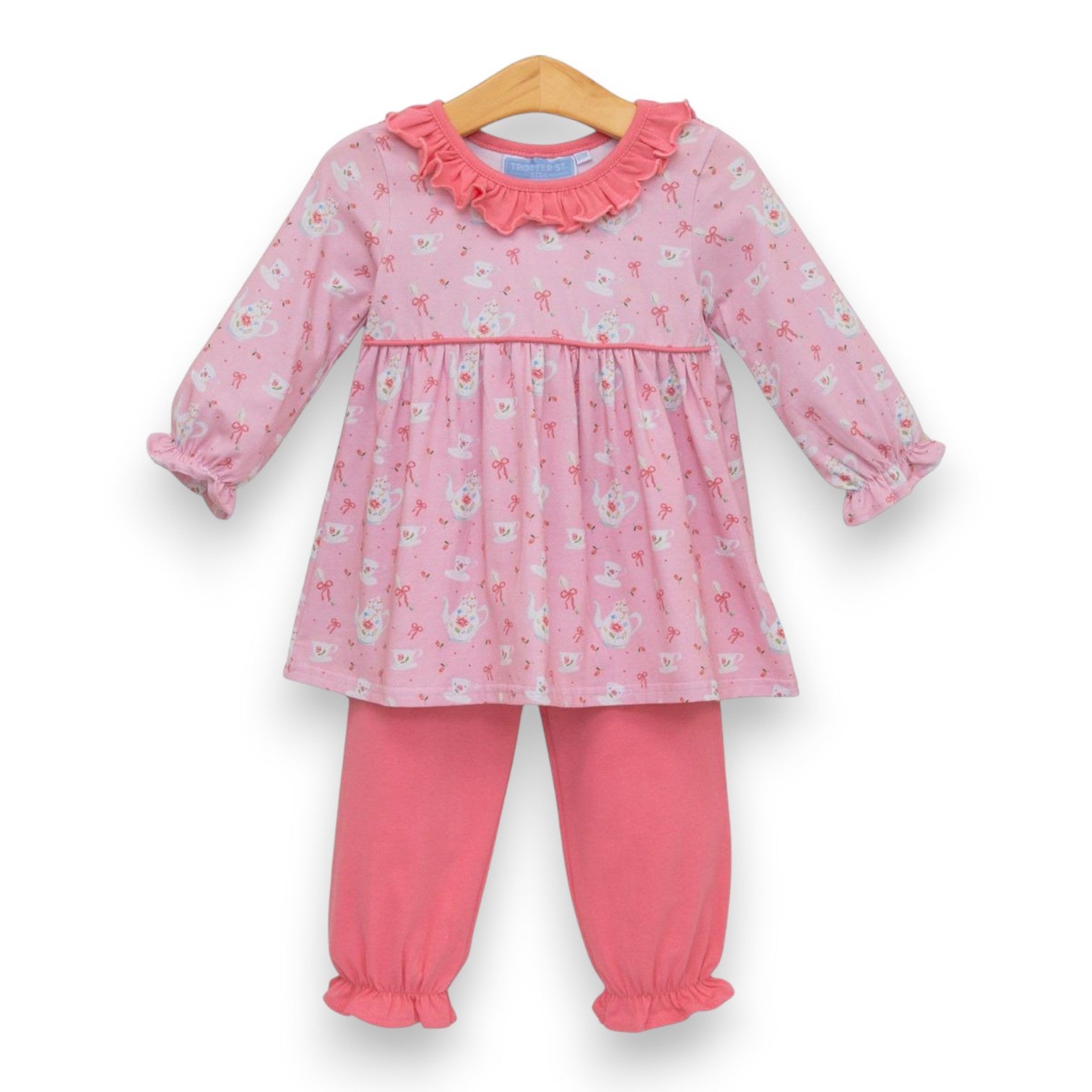 Trotter Street Kids Tea For Two Bloomer Pant Set TSK-02917 5307