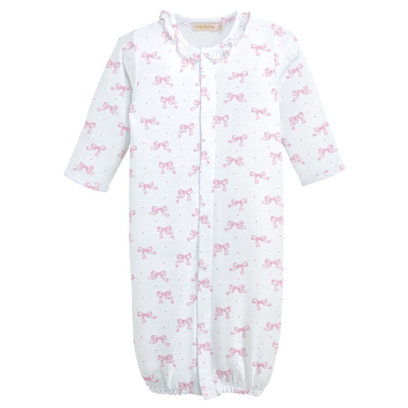 Baby Club Tiny Pretty Bows Printed Conv Gown W/Ruffle NIG04297 5208