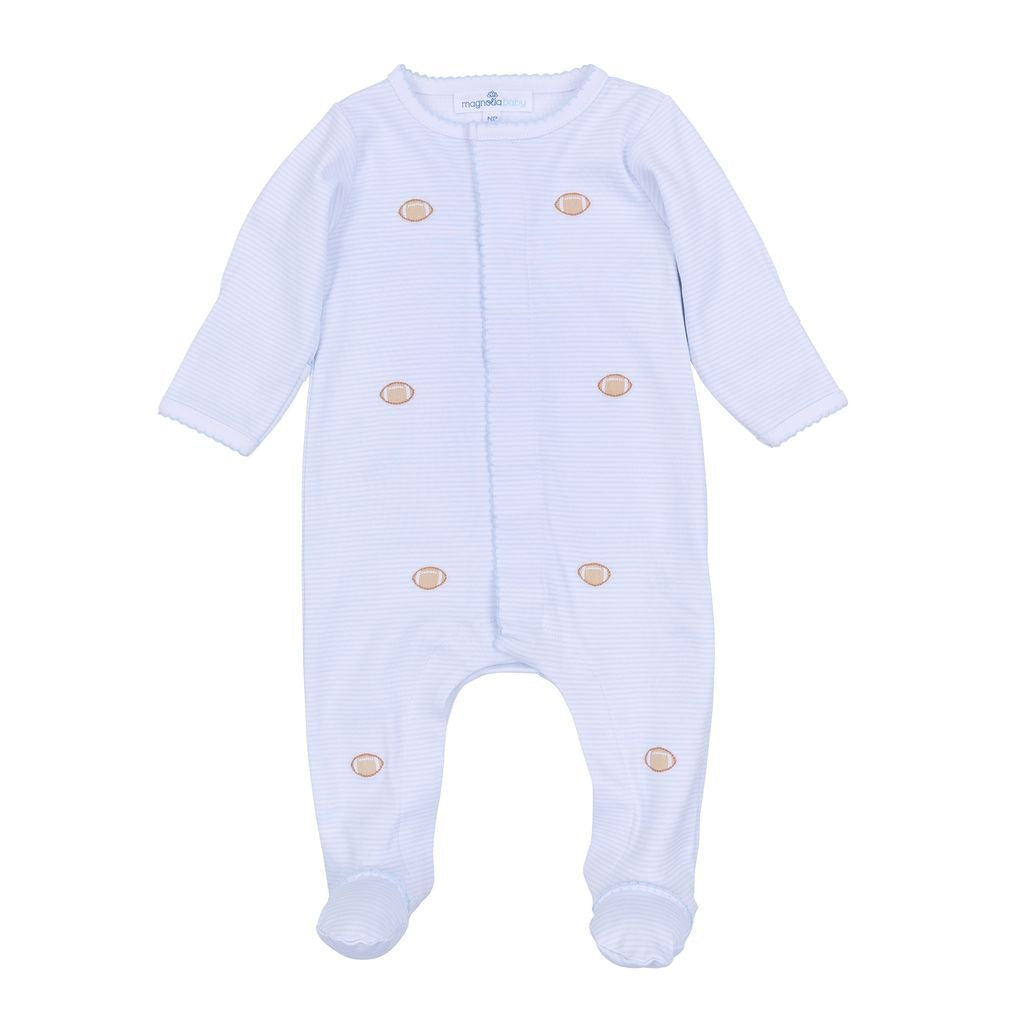 Magnolia Baby Touchdown Cutie Emb Footie LB 2107-400-LB 5208