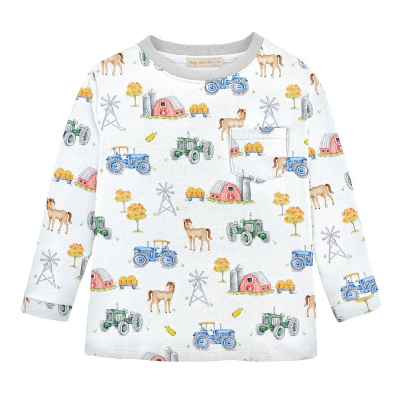 Baby Club Printed Tee W/Pocket 5208