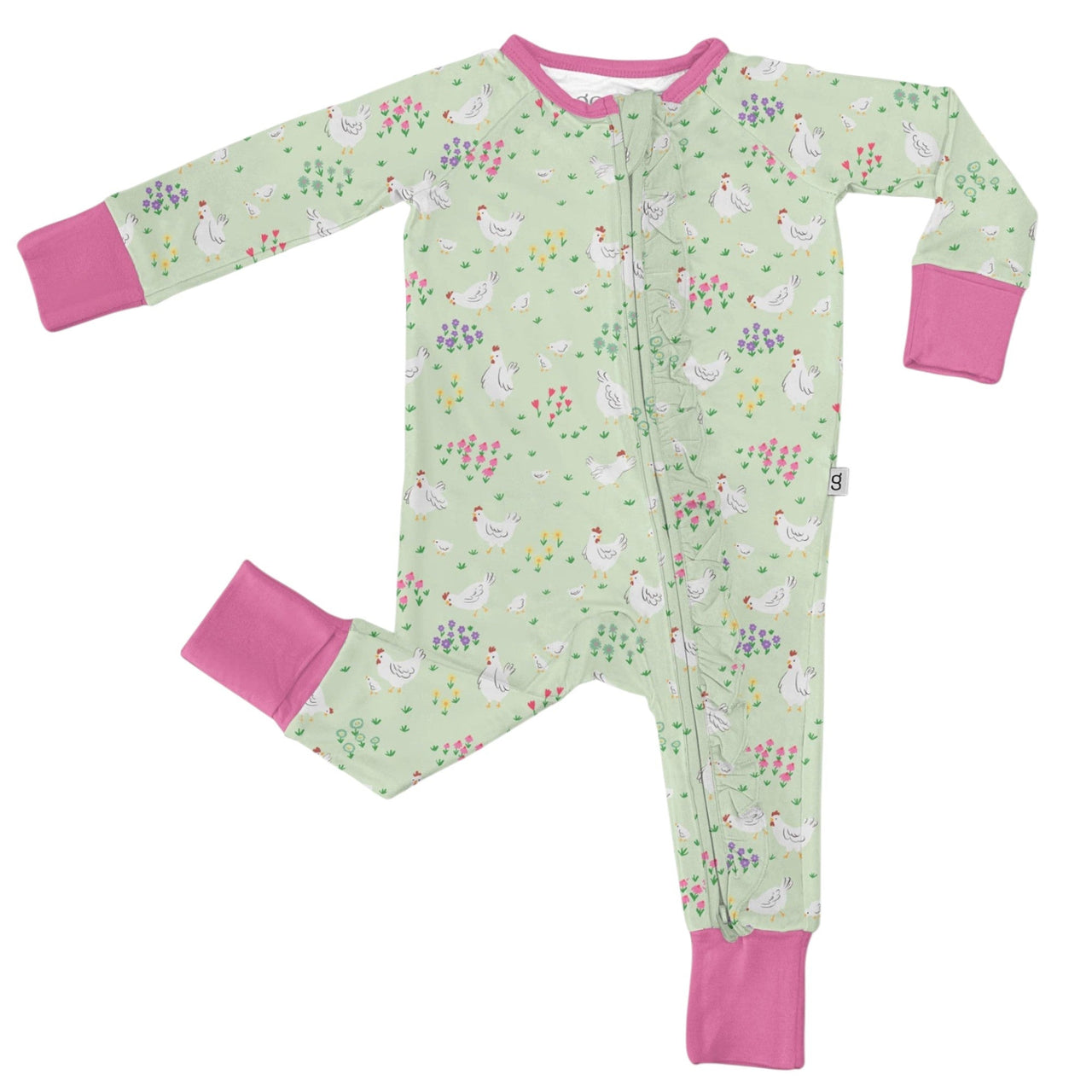 Goosies LS Zip PJ Spring Chicken LSZRM-SPCHICK 5212