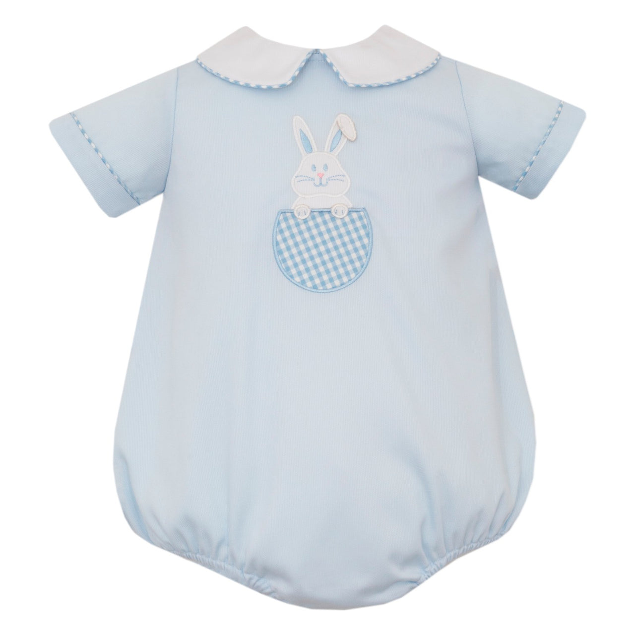 Claire & Charlie Bunny Lt Blue Pique Boy's Bubble 5001BB-CS26 5212