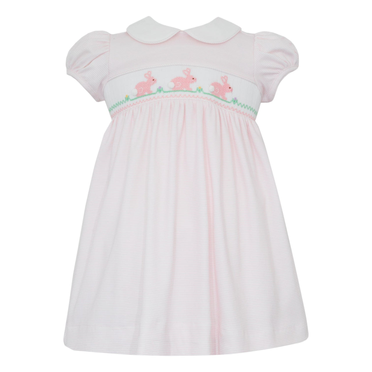 Petit Bebe Bunny Girl's Pink Knit Stripe Dress 426D-ms26 5212