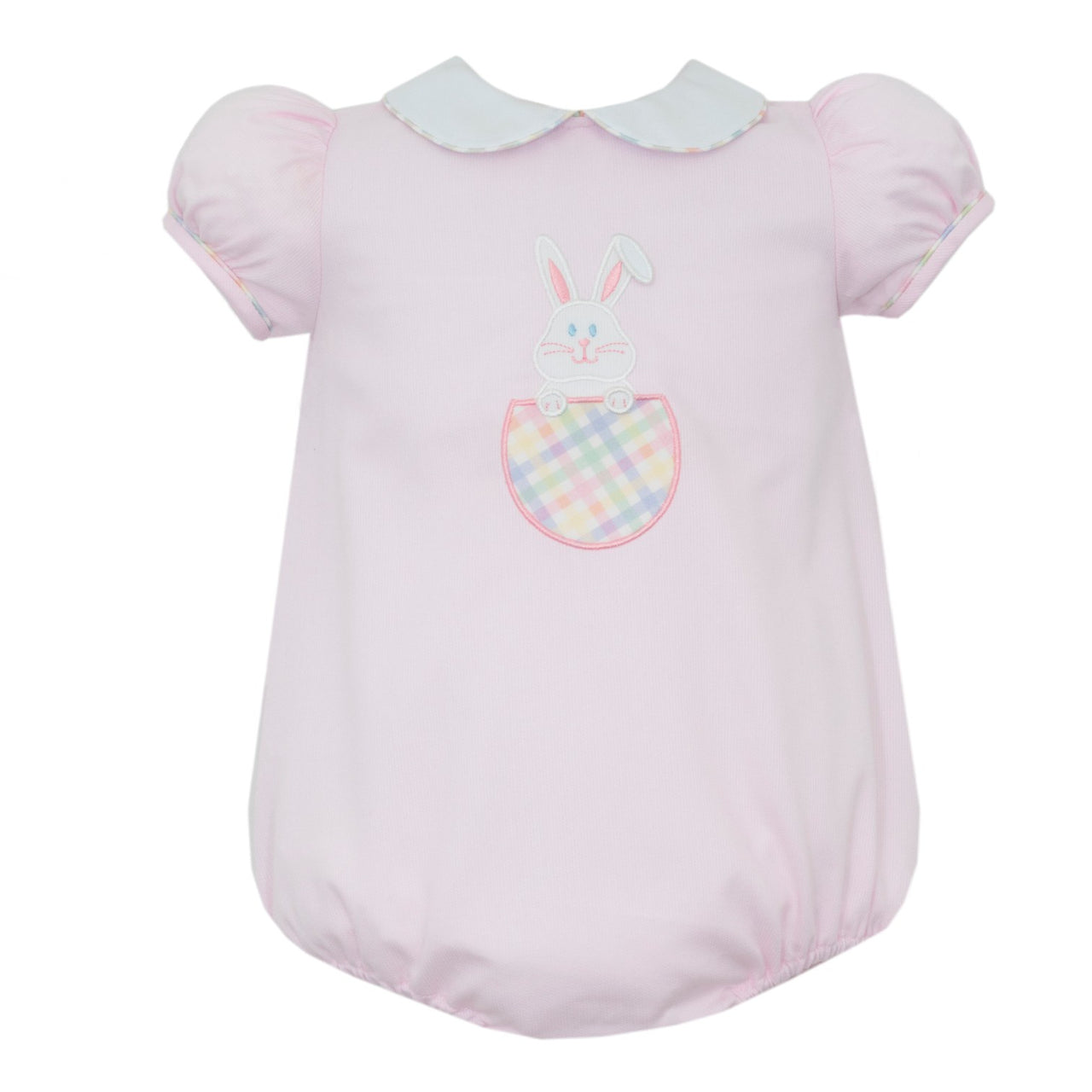 Claire & Charlie Bunny Pink Pique Girl's Bubble W/Pocket 5001F-CS26 5212