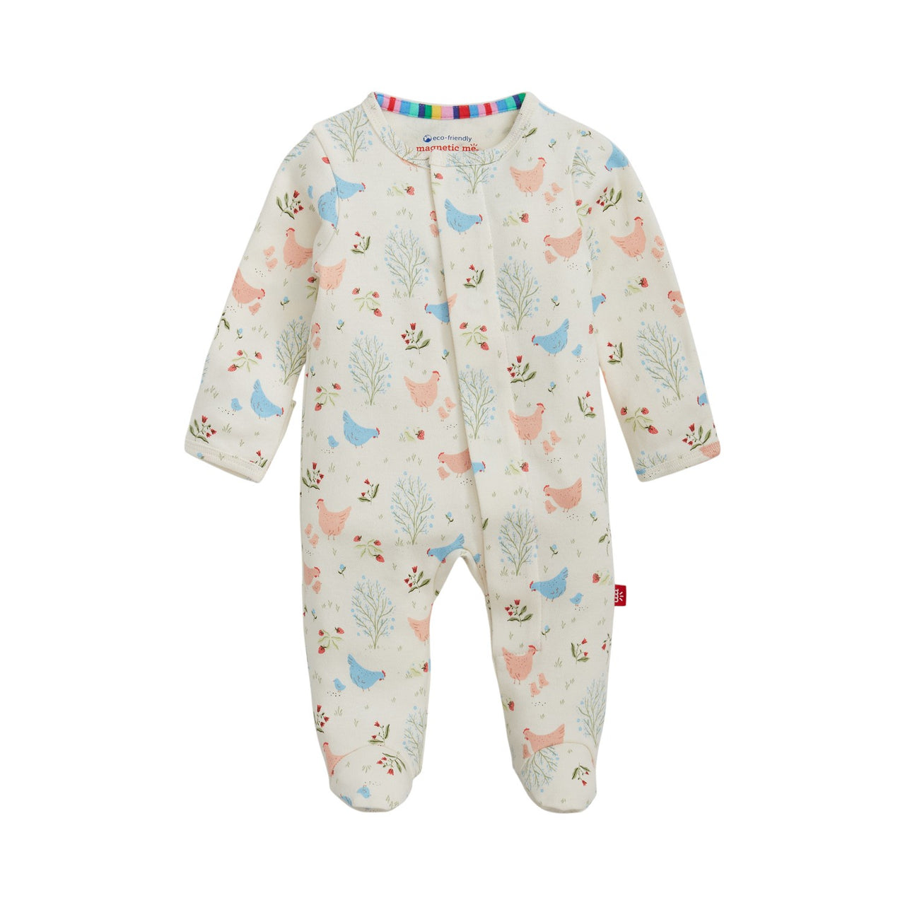 Magnetic Me Chicken Tender Organic Cotton Magnetic Footie MS600088 5301