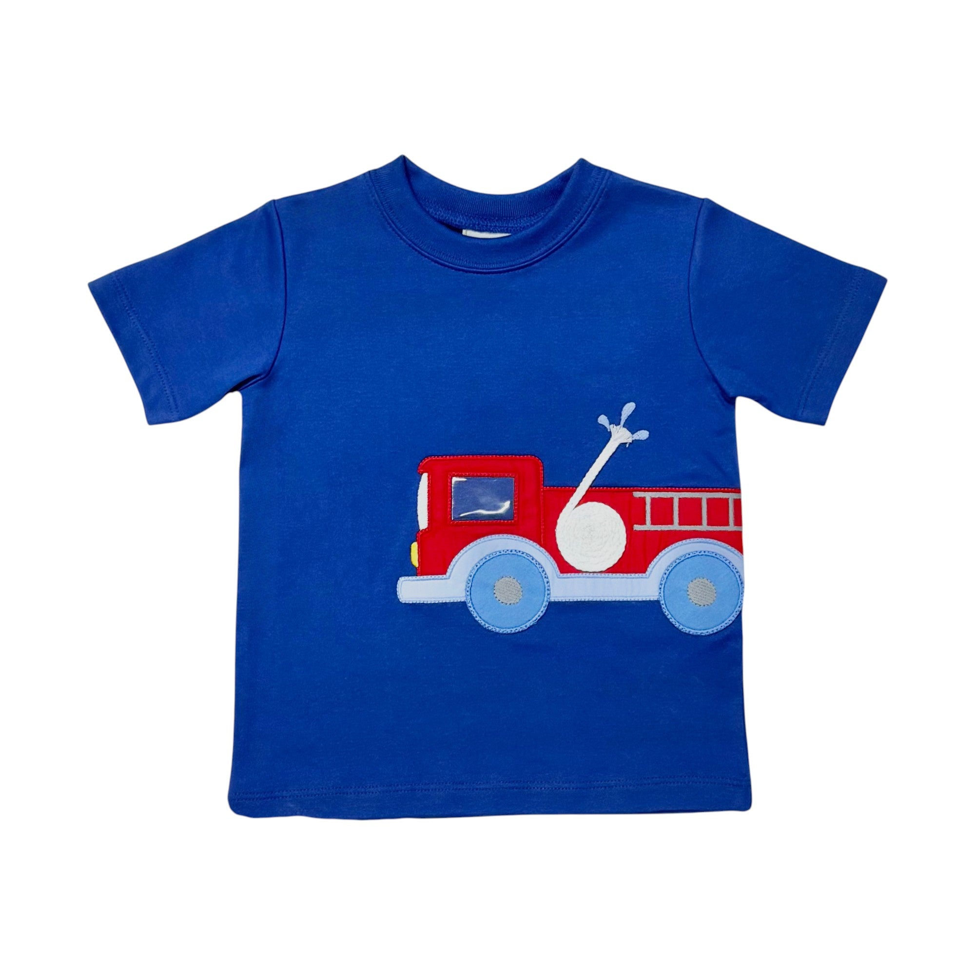 Zuccini Firetruck Harry's Play Tee Royal Blue Knit 5301