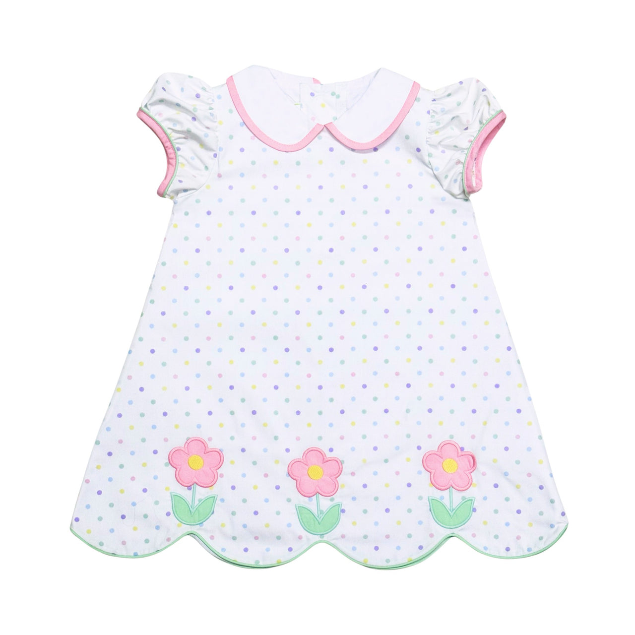 Zuccini Flowers Kendall Dress Multicolor Polka Dots 5301