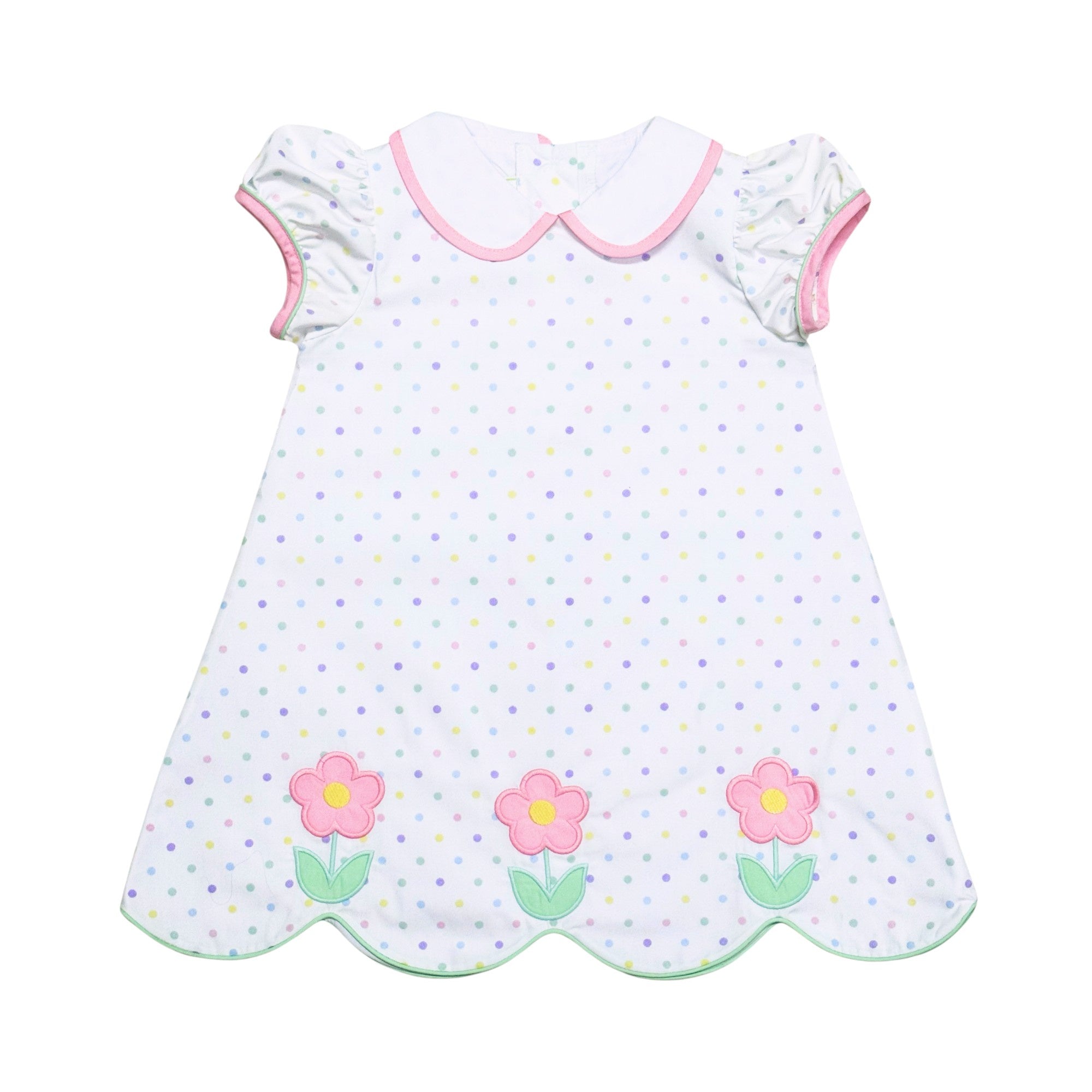 Zuccini Flowers Kendall Dress Multicolor Polka Dots 5301