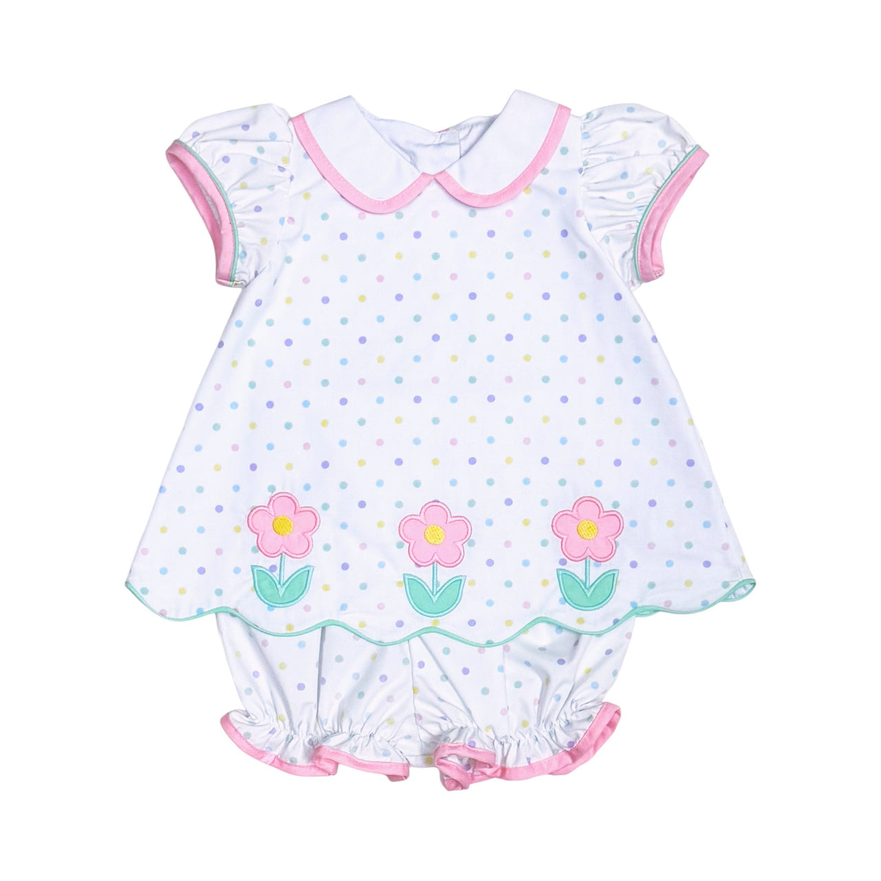 Zuccini Flowers Bloomer Set Multicolor Polka Dots 5301