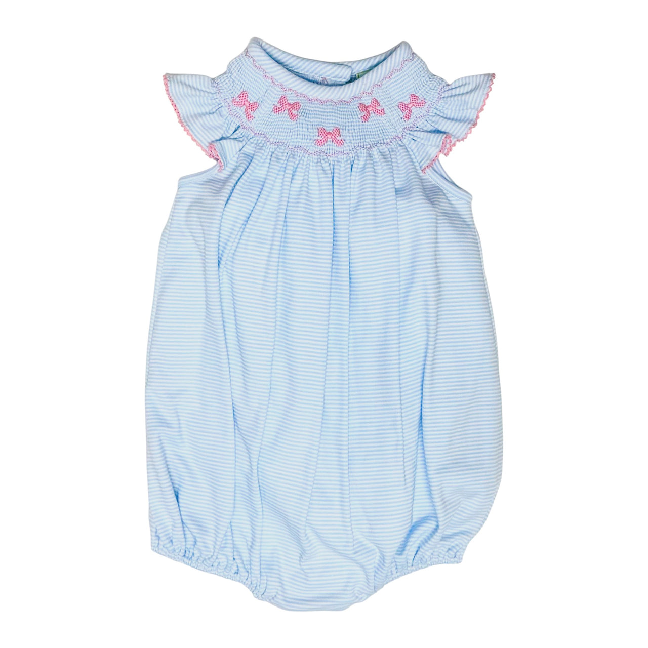 Zuccini Bows Bishop Bubble Lt Blue Bitty Knit 5301