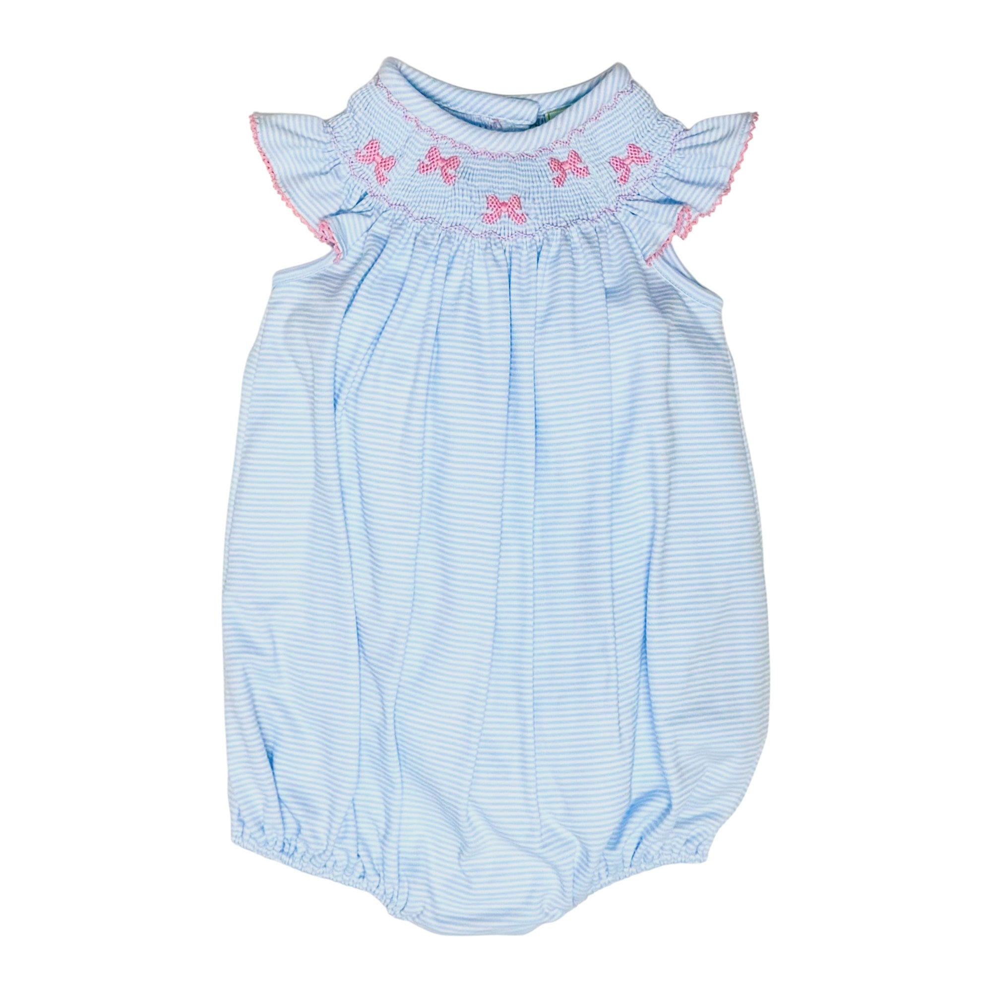 Zuccini Bows Bishop Bubble Lt Blue Bitty Knit 5301