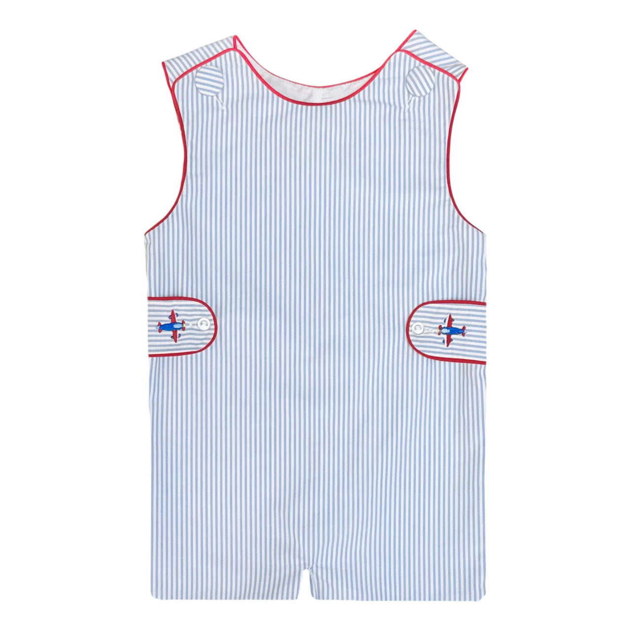 Zuccini Airplane Ashton Shortall Lt Blue Sandra Stripe 5301