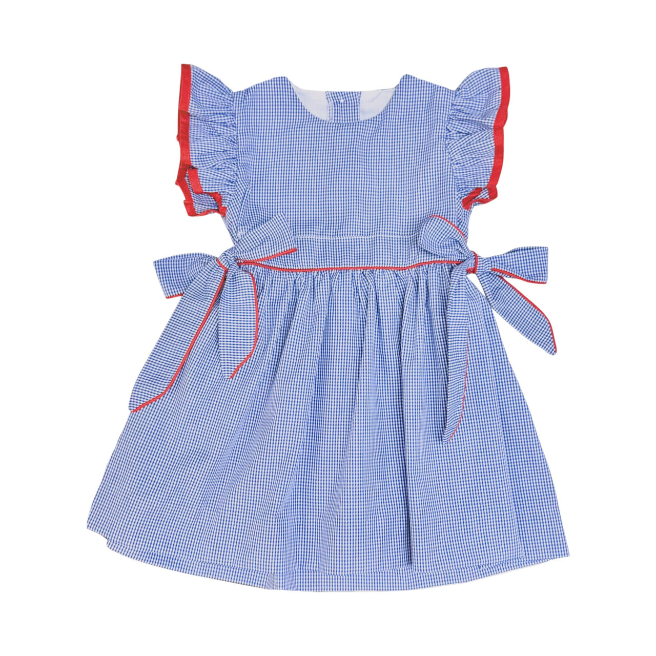 Zuccini Nova Dress W/Red Royal Blue Mini Gingham 5301