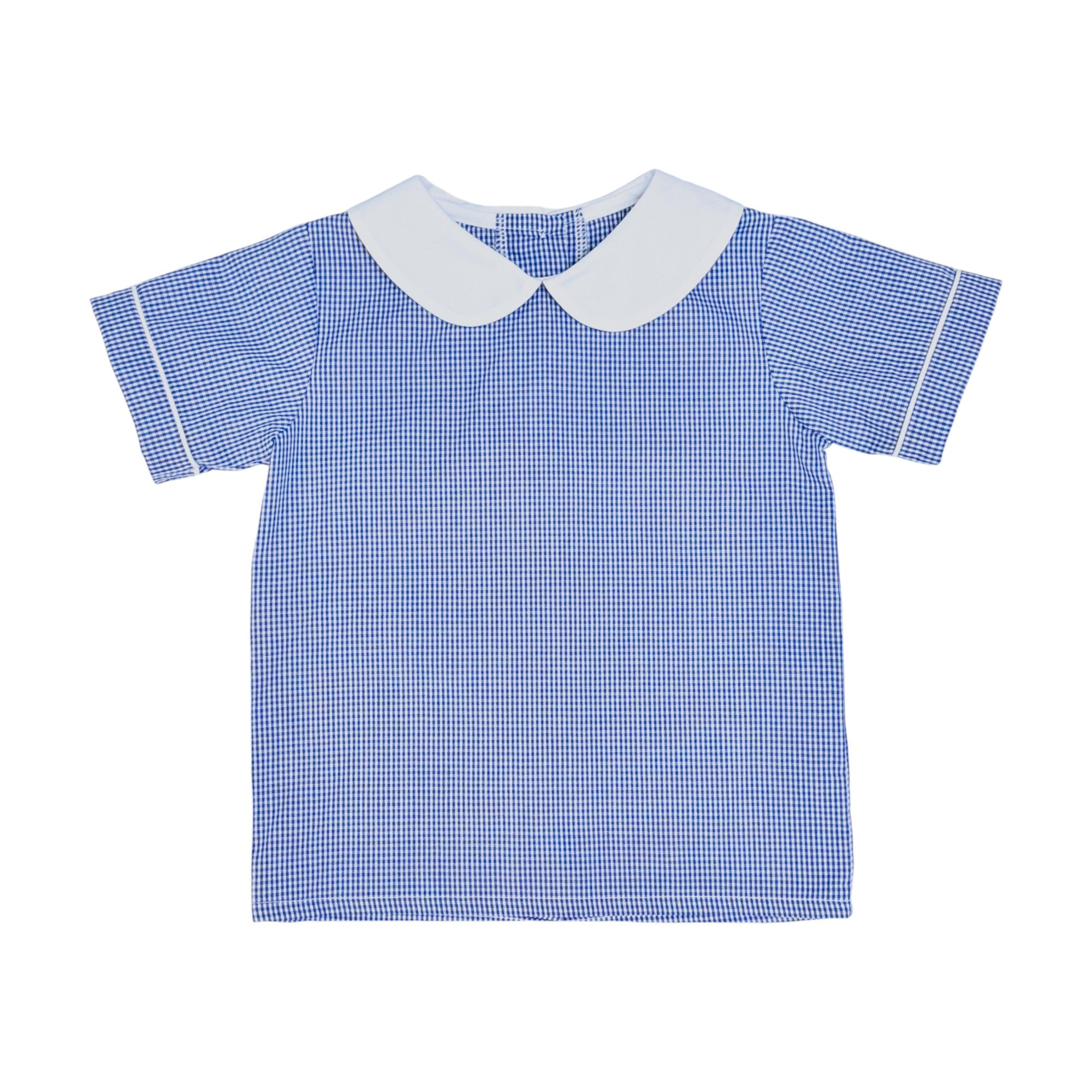 Zuccini Peter Shirt Royal Blue Mini Gingham 5301