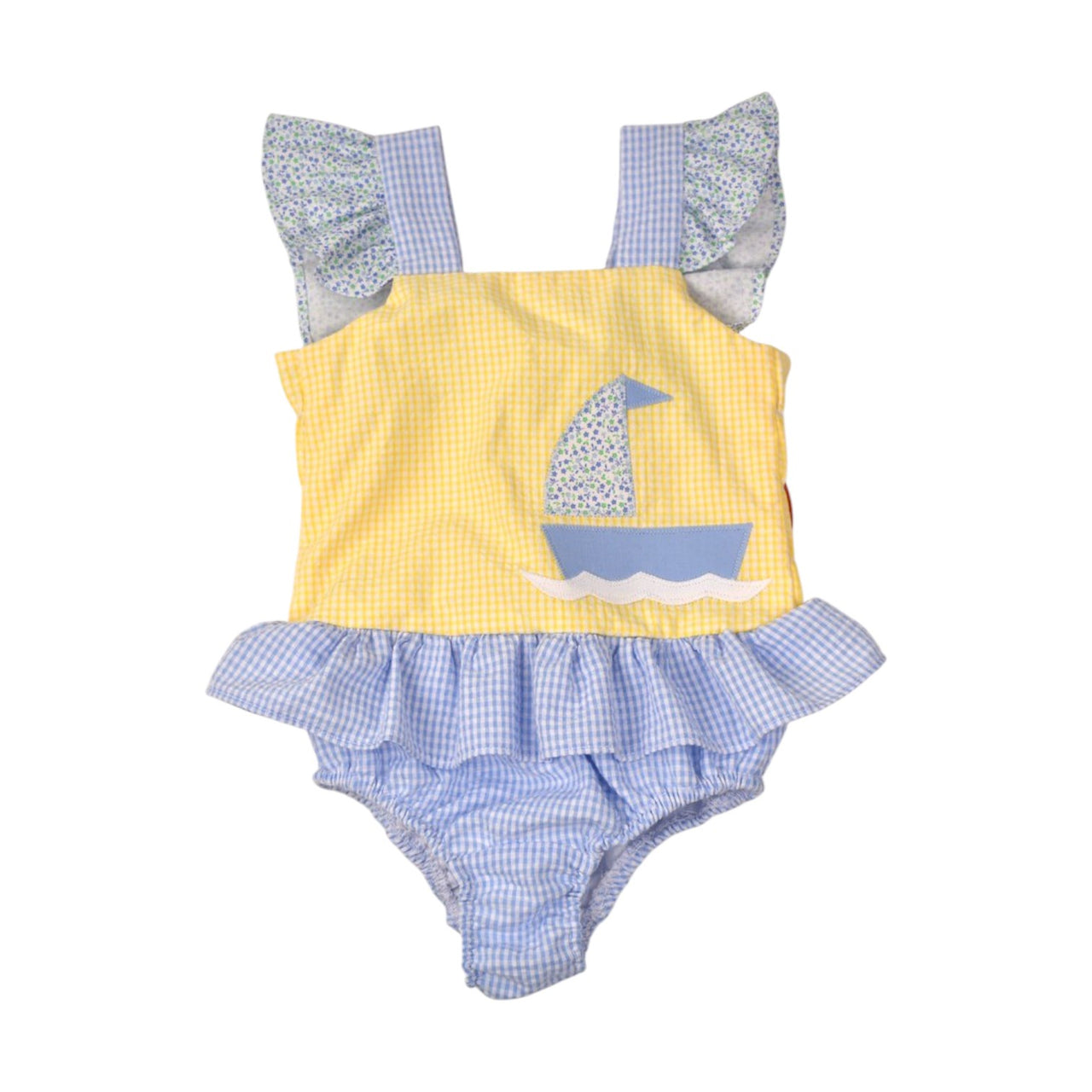 Funtasia Too Sailboat Applique One Piece Swimsuit 77650 5301