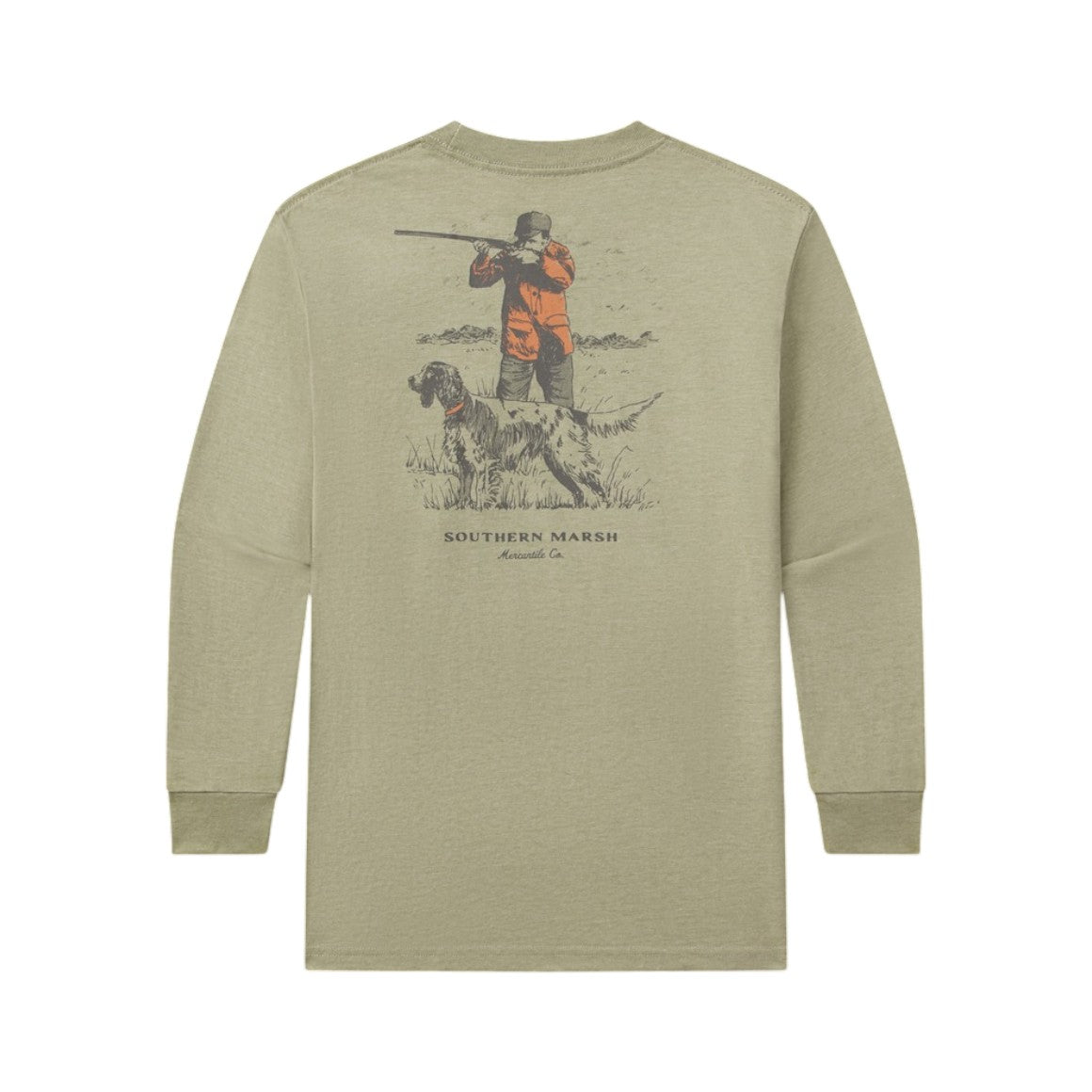 Southern Marsh Youth LS Seawash Tee Undaunting Focus Brigade Olive YTWL9 5208