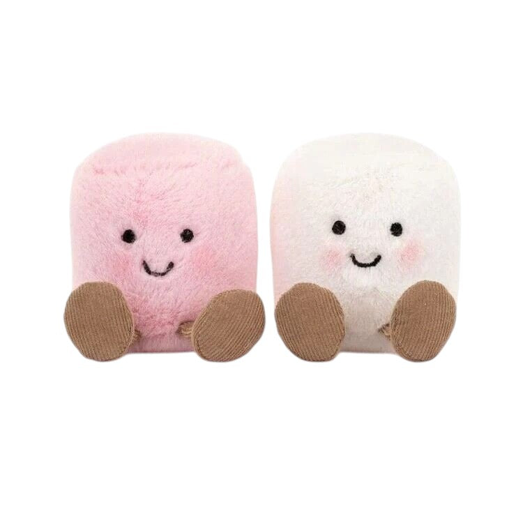JellyCat Amuseables pink & white marshmallows