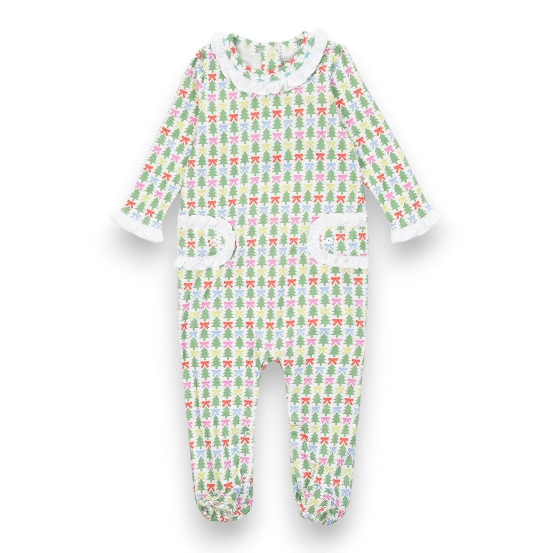 Lila & Hayes Lucy Girls' Romper Tree Topper Bows 5309