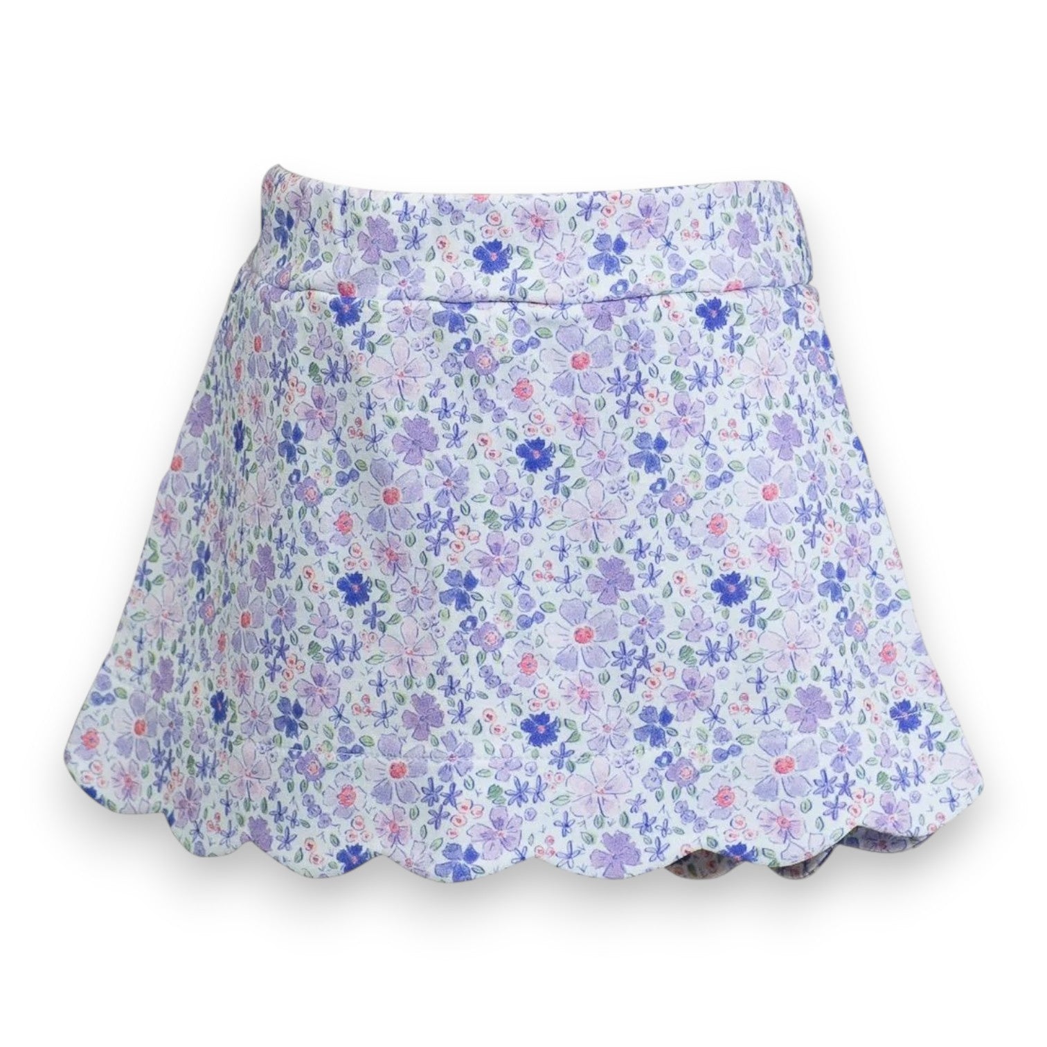 Proper Peony Iris Garden Scallop Skort 5307