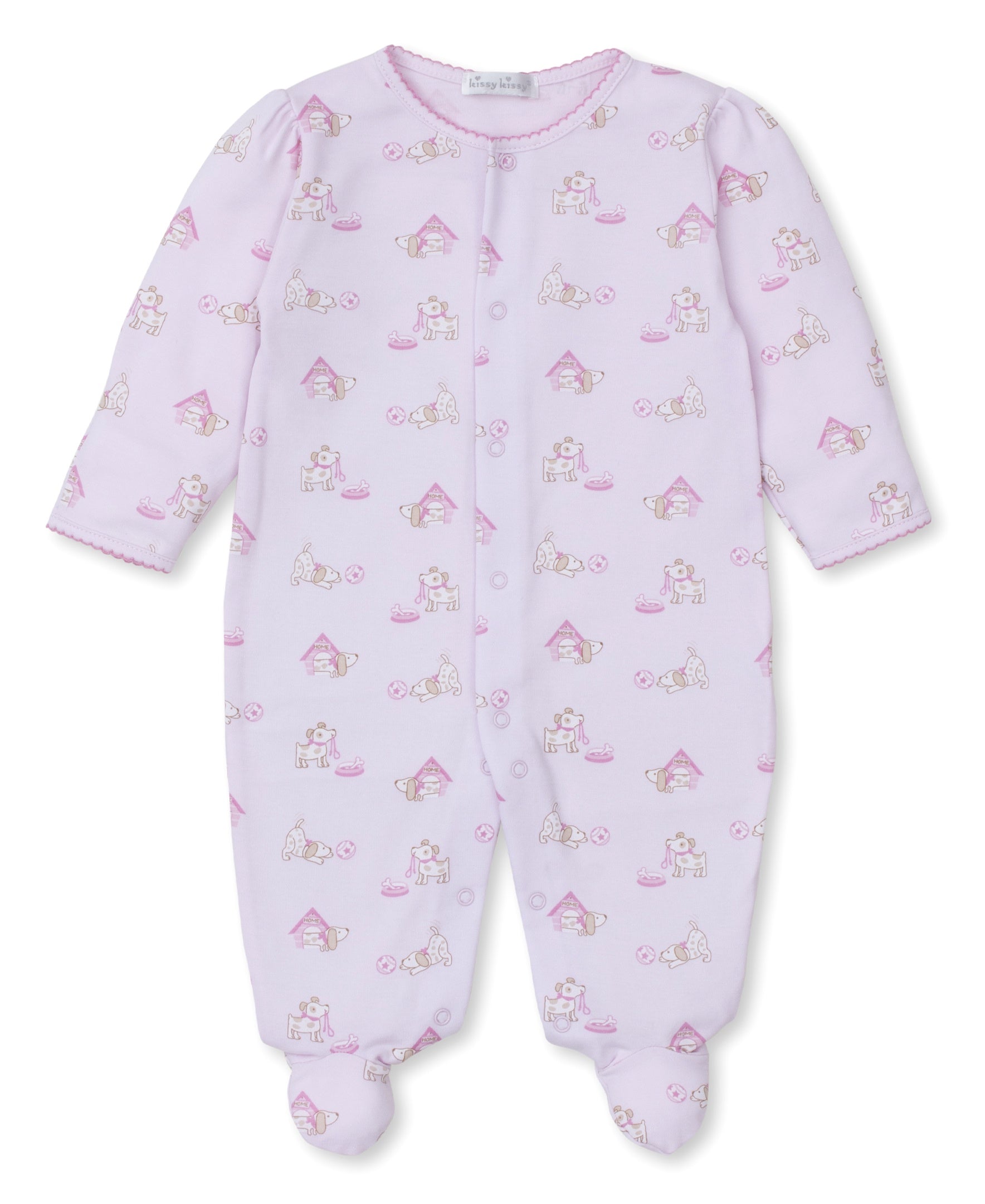 Kissy Kissy Pups In Action Footie PRT Pink KGQ10818N-K650 5105