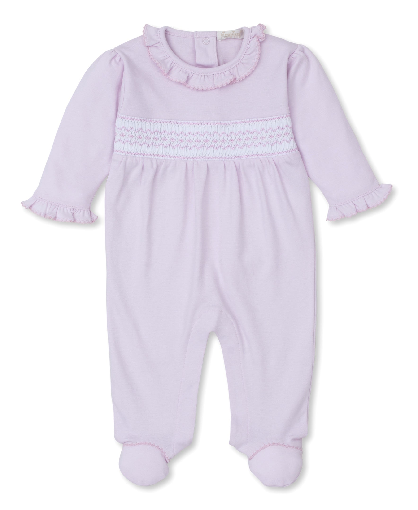 Kissy Kissy CLB Fall 24 Footie W/Hand Smocking Pink KGQ10899N-K650 5105
