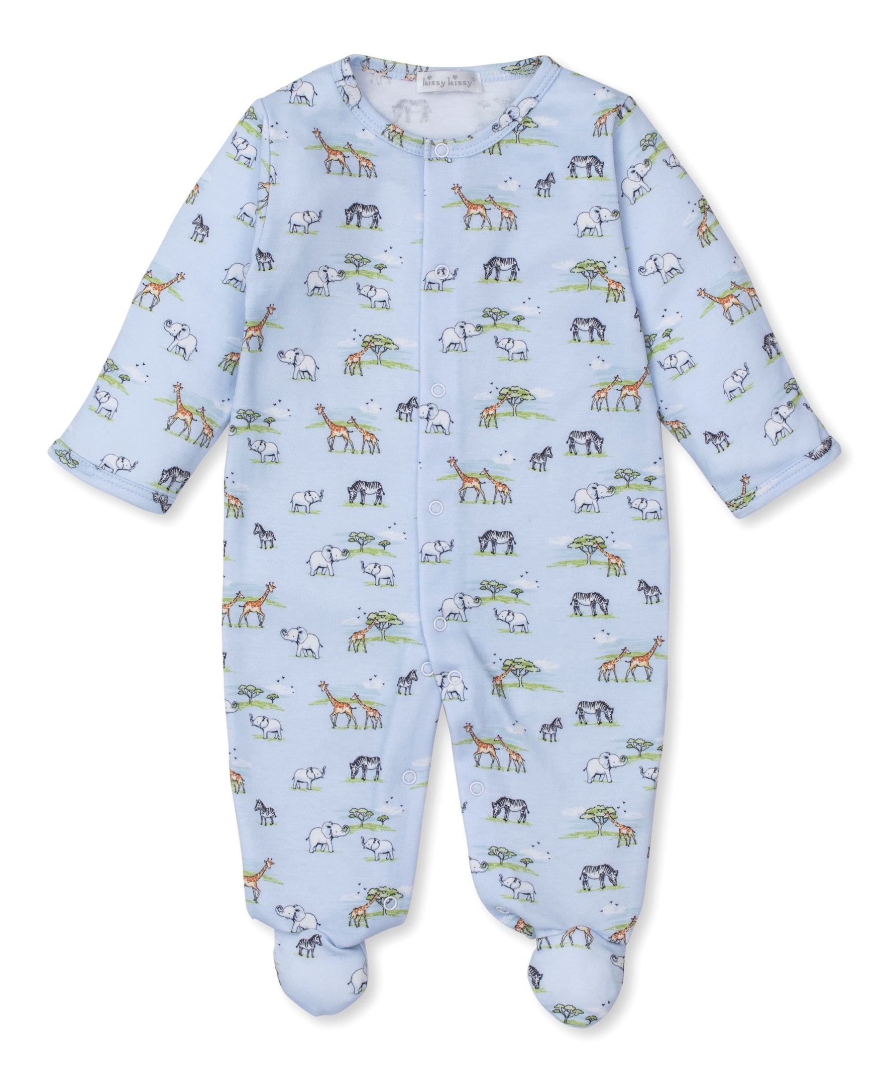 Kissy Kissy Jungle Oasis Footie PRT Blue KBQ11068N-K494 5106