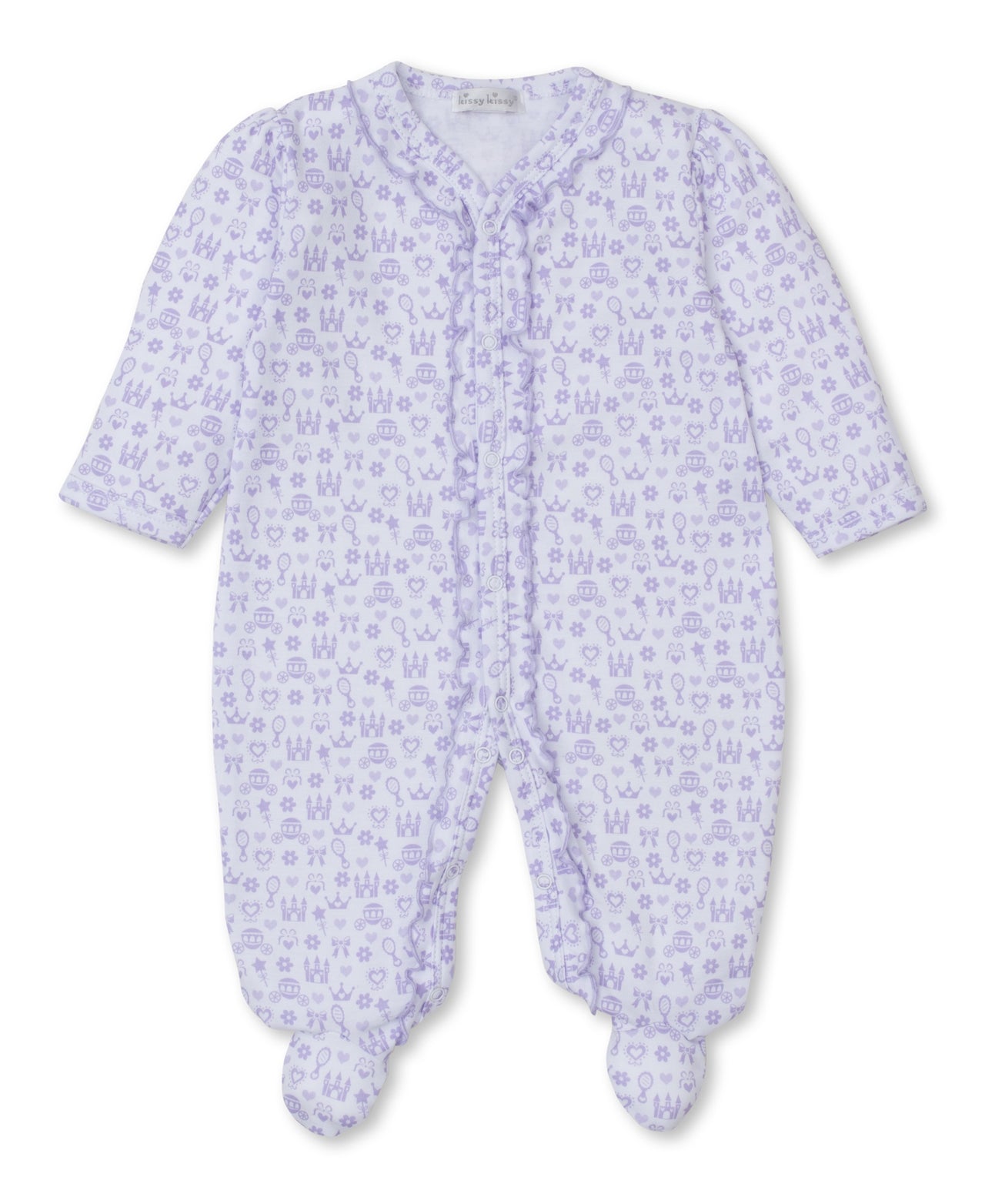 Kissy Kissy Royal Details Footie PRT Lilac KGQ11080N-K531 5106