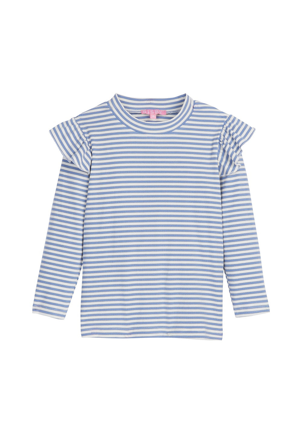 Bisby Sadie Top French Blue Sparkle Stripe BA3011A 5107