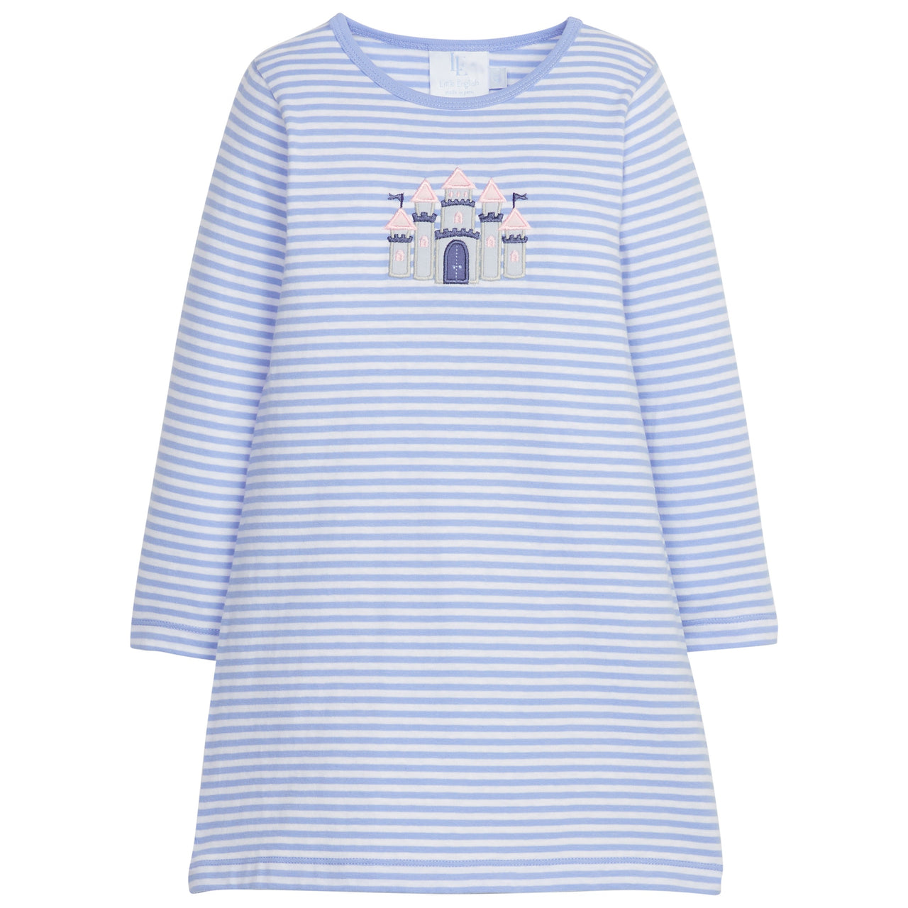 Little English Applique T-Shirt Dress Castle 5107