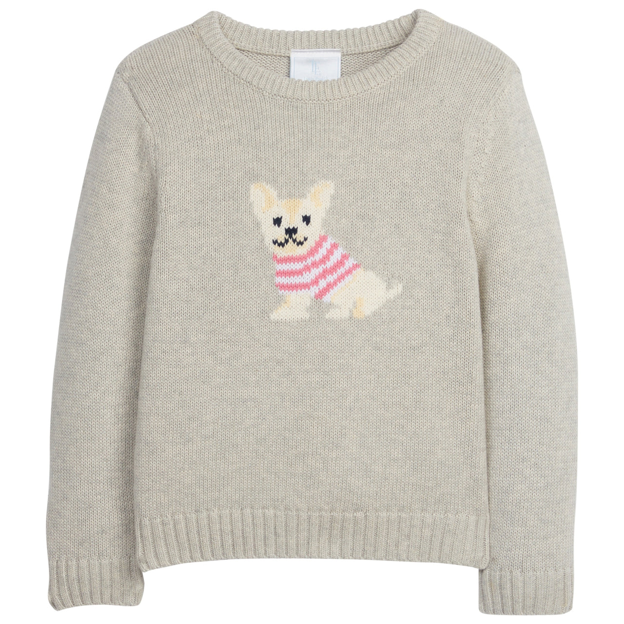 Little English Intarsia Sweater Girl Frenchie 5109