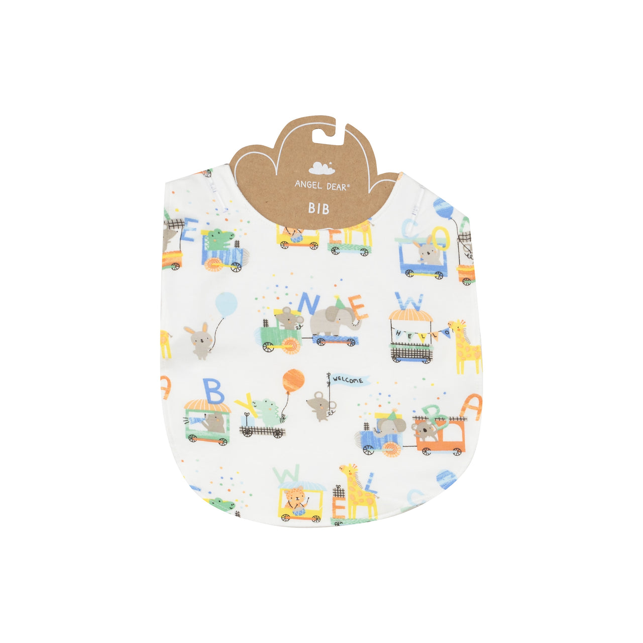 Angel Dear Animal Train Feeding Bib 540-F24-ANT1 5109