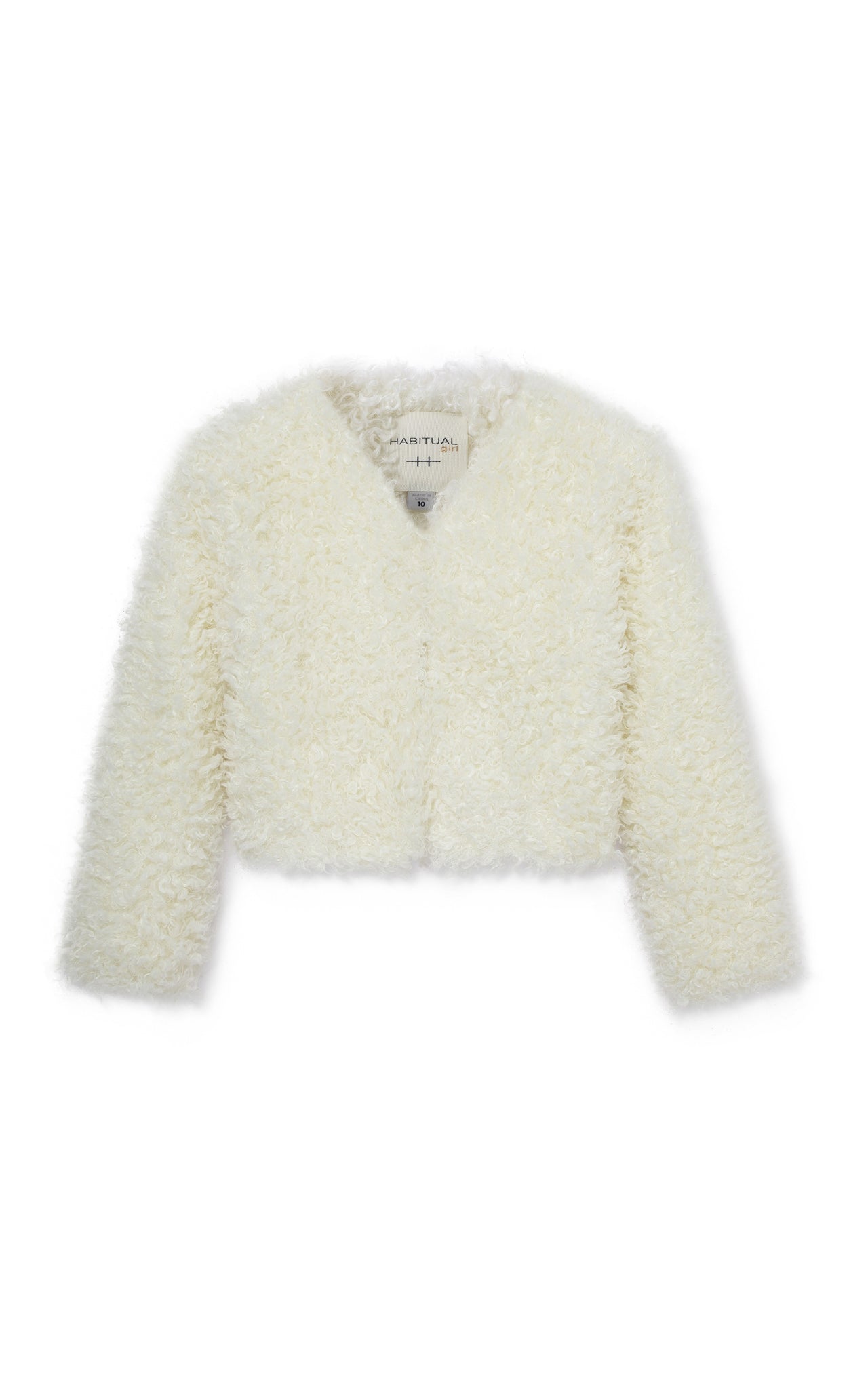 Habitual Pullover Shaggy Fringe Sweater Off-White 5109