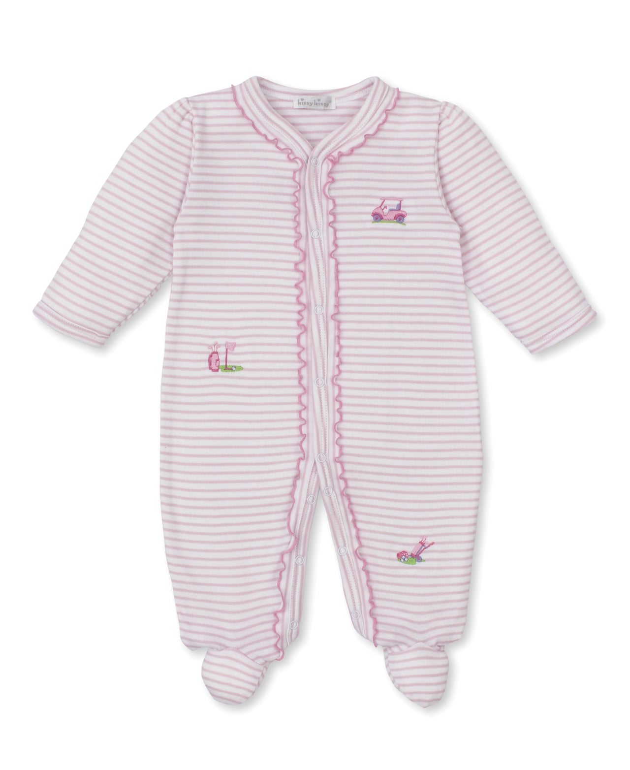 Kissy Kissy Fairway Foursome Footie STR Pink/White KGQ11839N-K650 5112