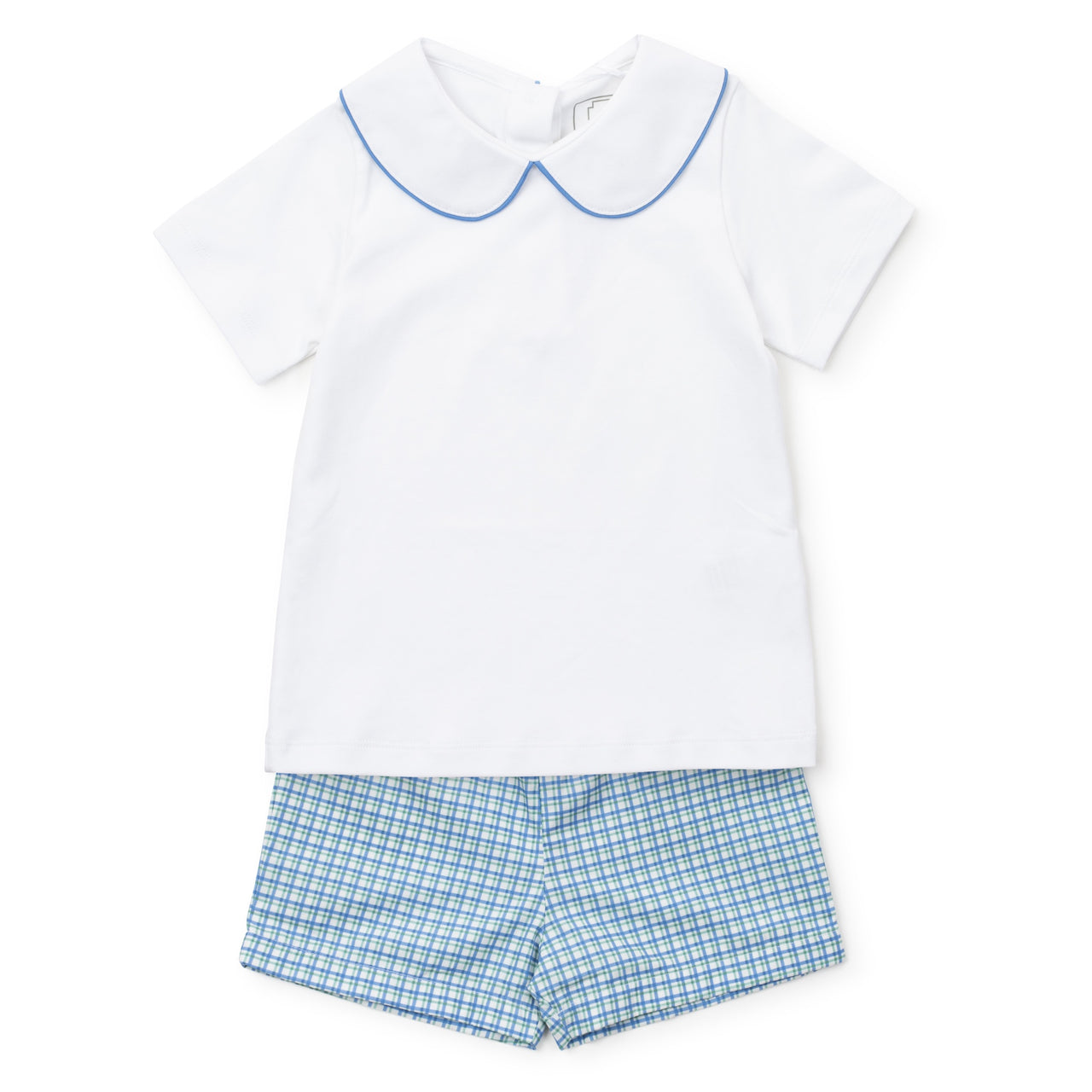 Lila & Hayes Field Short Set Hampton Plaid 5201