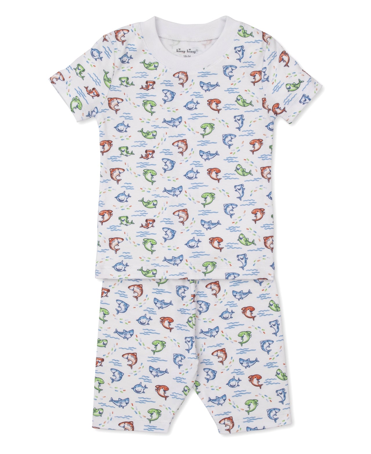 Kissy Kissy Shark Grins Short PJ Set Snug PRT KB611420-K999 5201