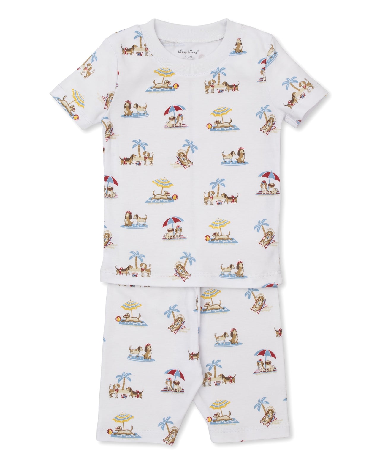 Kissy Kissy PJ's Puppy Beach Daze Short PJ Set Snug PRT KB612013-K999 5201