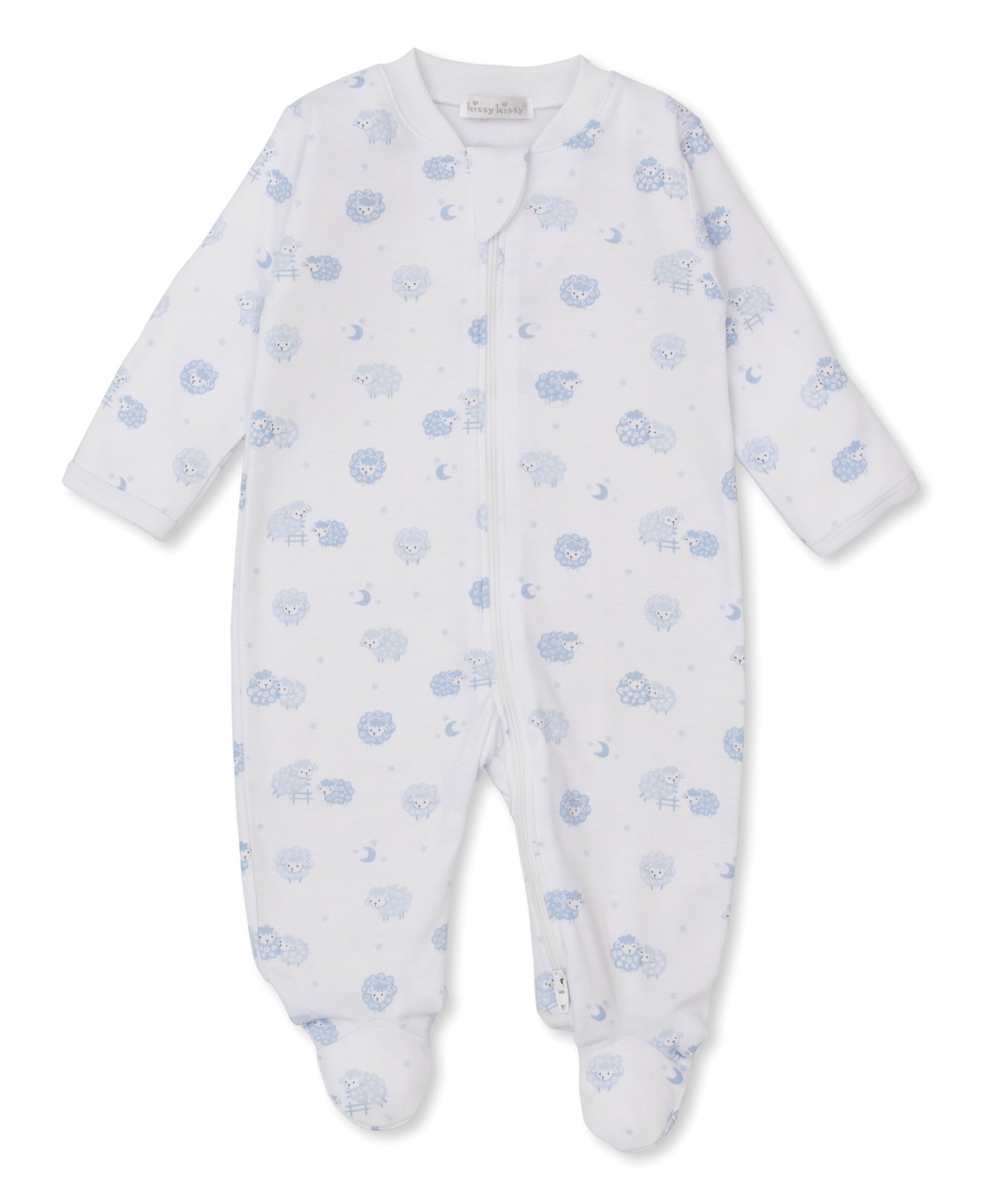 Kissy Kissy Baa Baa Baby Sheep Footie W/Zip PRT WH/BLKBQ11655N-K480 5201